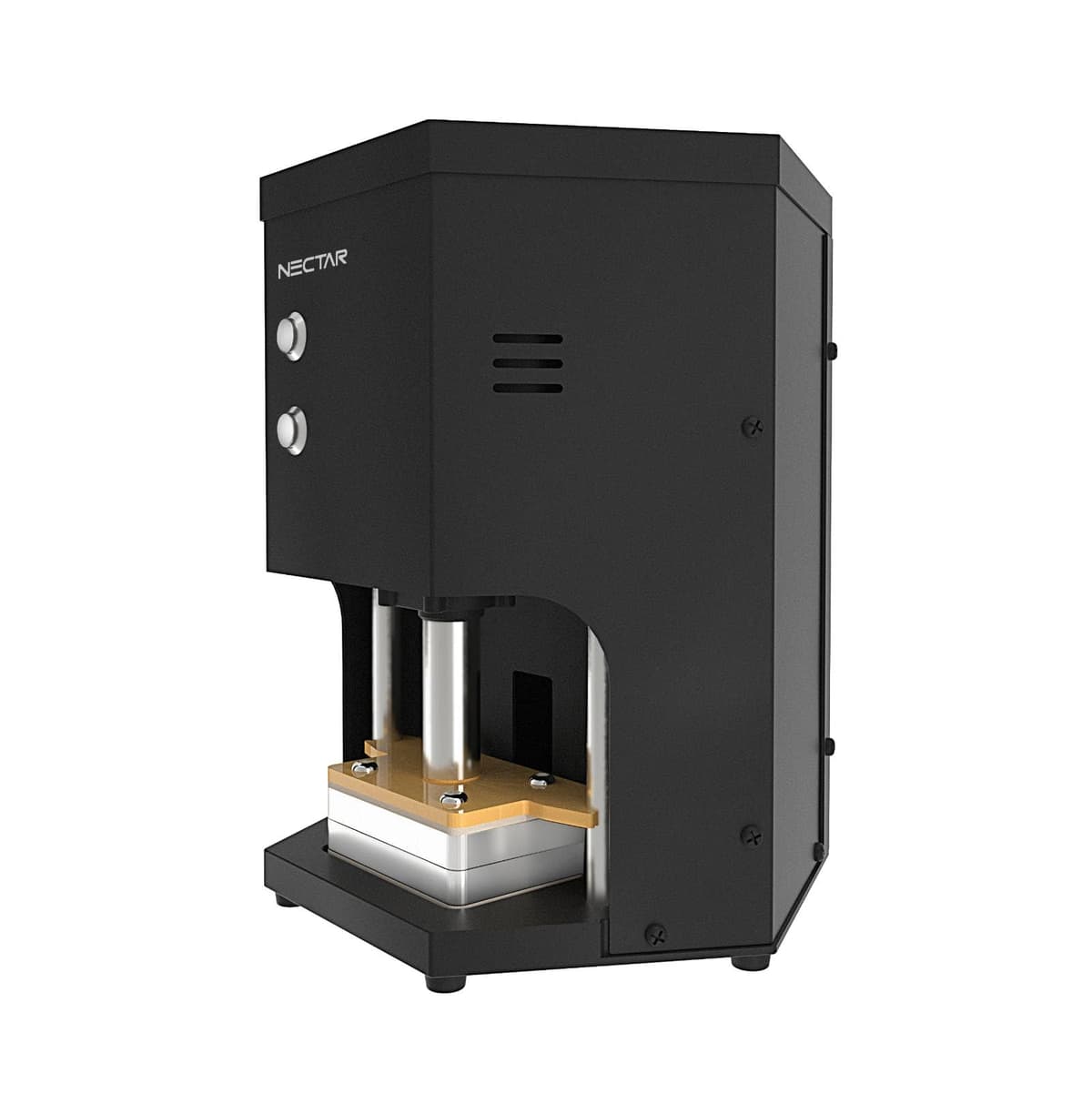 NECTAR Hex Press | Electric Rosin Press Kit + 2 Year Warranty | 1.5 Ton Automatic Press with Electrically Controlled Plates, LED Display, Timer and Accessories — view 2