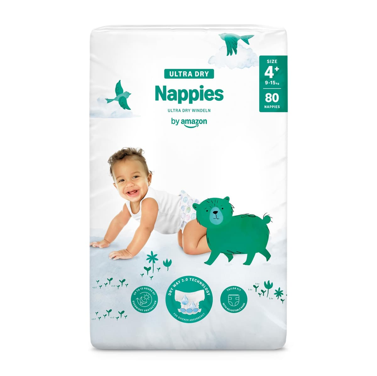 By Amazon - 70 Ultra Dry Nappies - Size 6 (15+ kg) (Previously a Mama Bear Brand, Same Product) — view 21