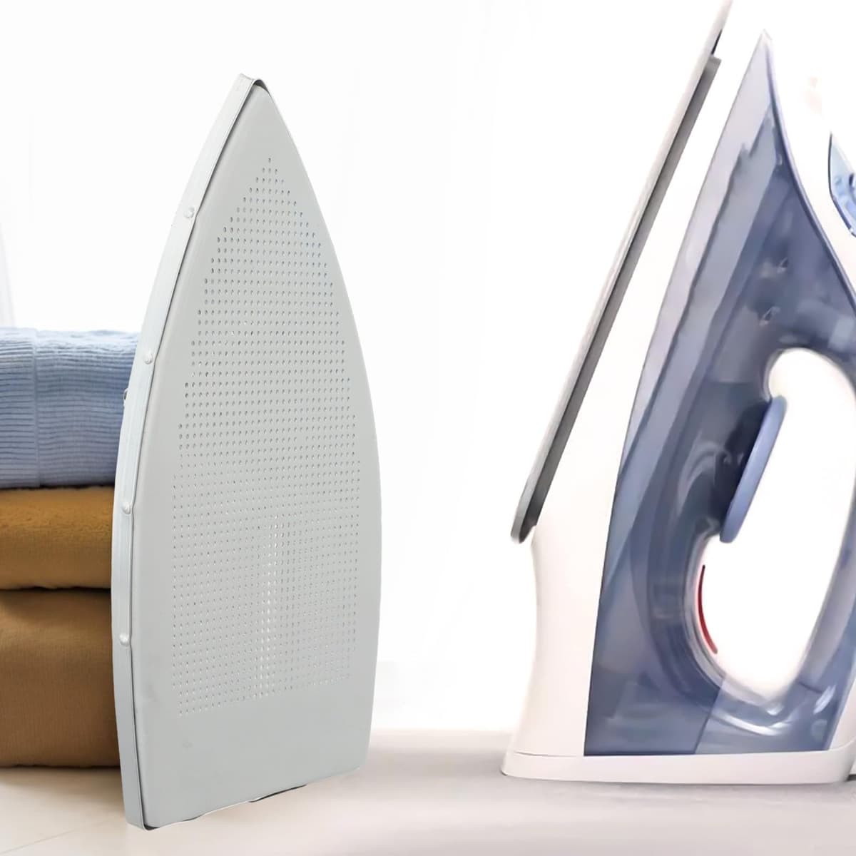 Cubierta de silicona para plancha, resistente al calor, protector de plancha de vapor antiadherente de aluminio para zapatos para prensar ropa, accesorios de protección de hierro para el hogar, viajes — view 3