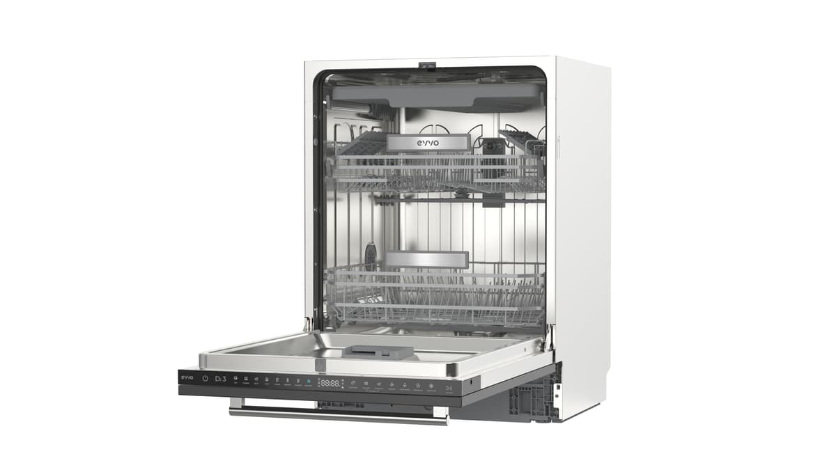 Lavavajillas Integrable 60 cm - 14 Cubiertos, 49 dB, Apertura Automática, Media Carga, 6 Programas, Lavavajillas Integrable 60 cm Panelable para Cocina Moderna (Clase Energética C) — view 3