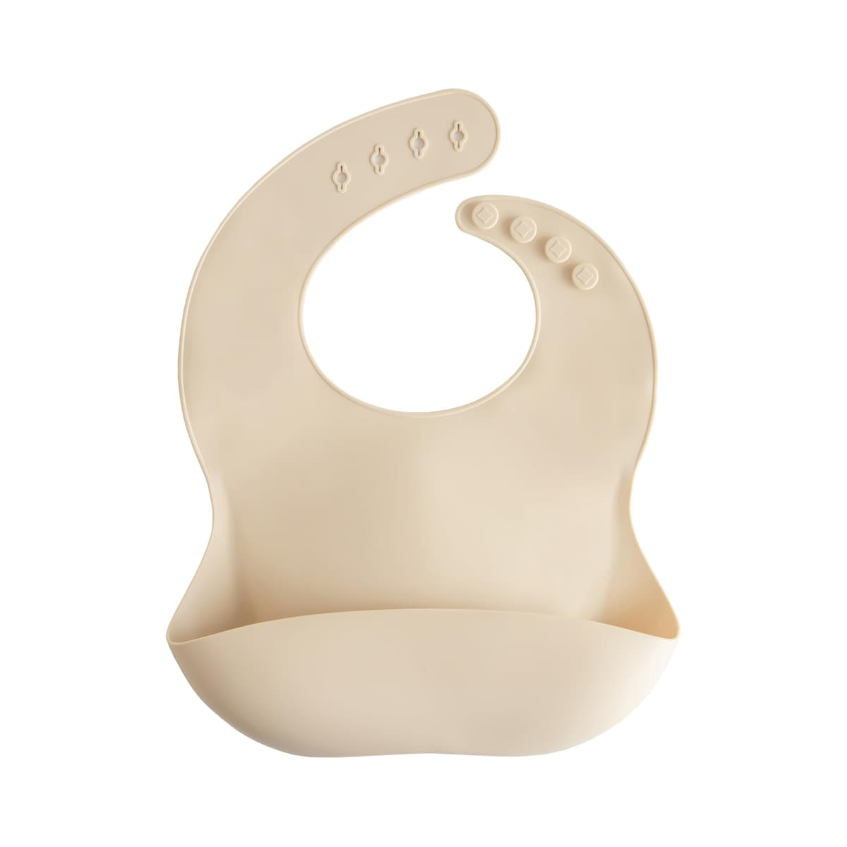 Mushie Baby Silicone Bib | Adjustable Fit Waterproof Bibs | Easy Wipe Baby Feeding Bibs | 4 Adjustable Sizes with Deep Front Pockets | 100% BPA and Phthalate Free — view 29