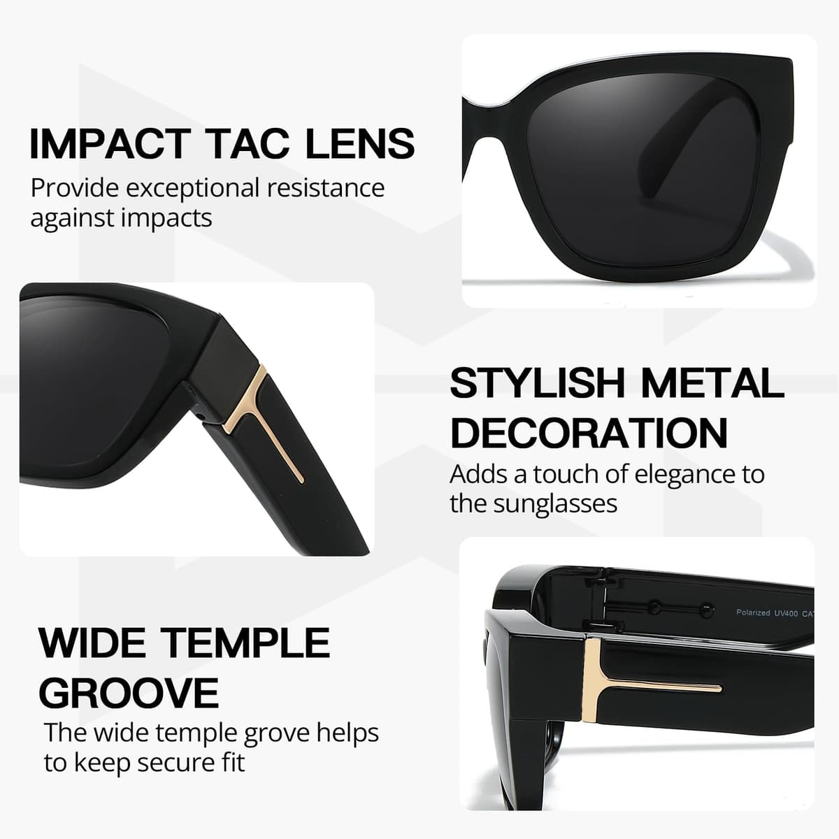 Myiaur 2 Pack Over Glasses Sunglasses for Women Polarised Oversized Frame Sun Glasses with UV400 Protection, Driving & Outdoor — view 6