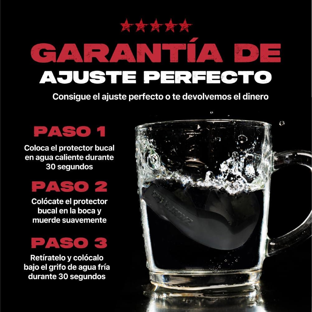SAFEJAWZ Protector bucal Adultos y niños para Todos los Deportes de Contacto, incluidos Rugby, MMA, Artes Marciales de Kickboxing, Judo, Hockey y Boxeo — view 4