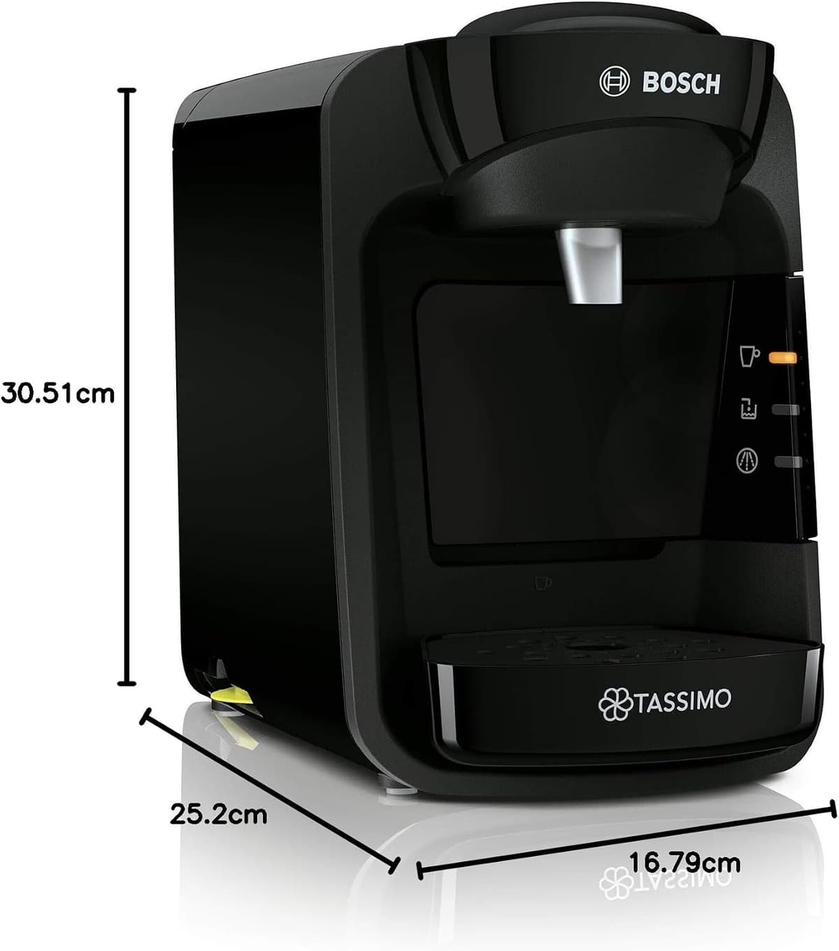 Tassimo by Bosch Suny 'Special Edition' TAS3102GB Coffee Machine,1300 Watt, 0.8 Litre - Black — view 12