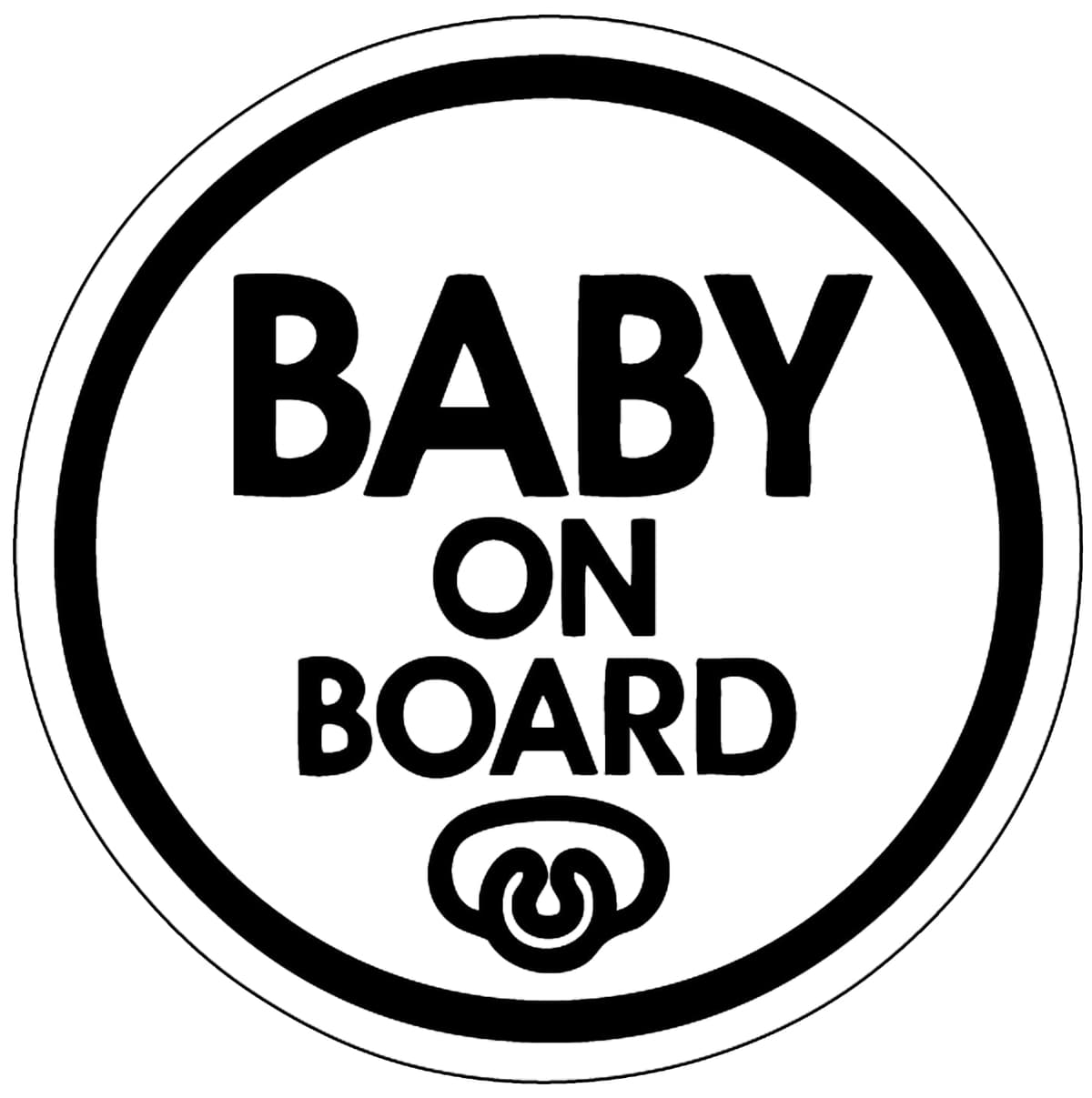 TOTOMO # ALI-020 Etiqueta adhesiva de bebé a bordo Signo de aviso de seguridad para autoventa - Seeling Baby Boy — view 21