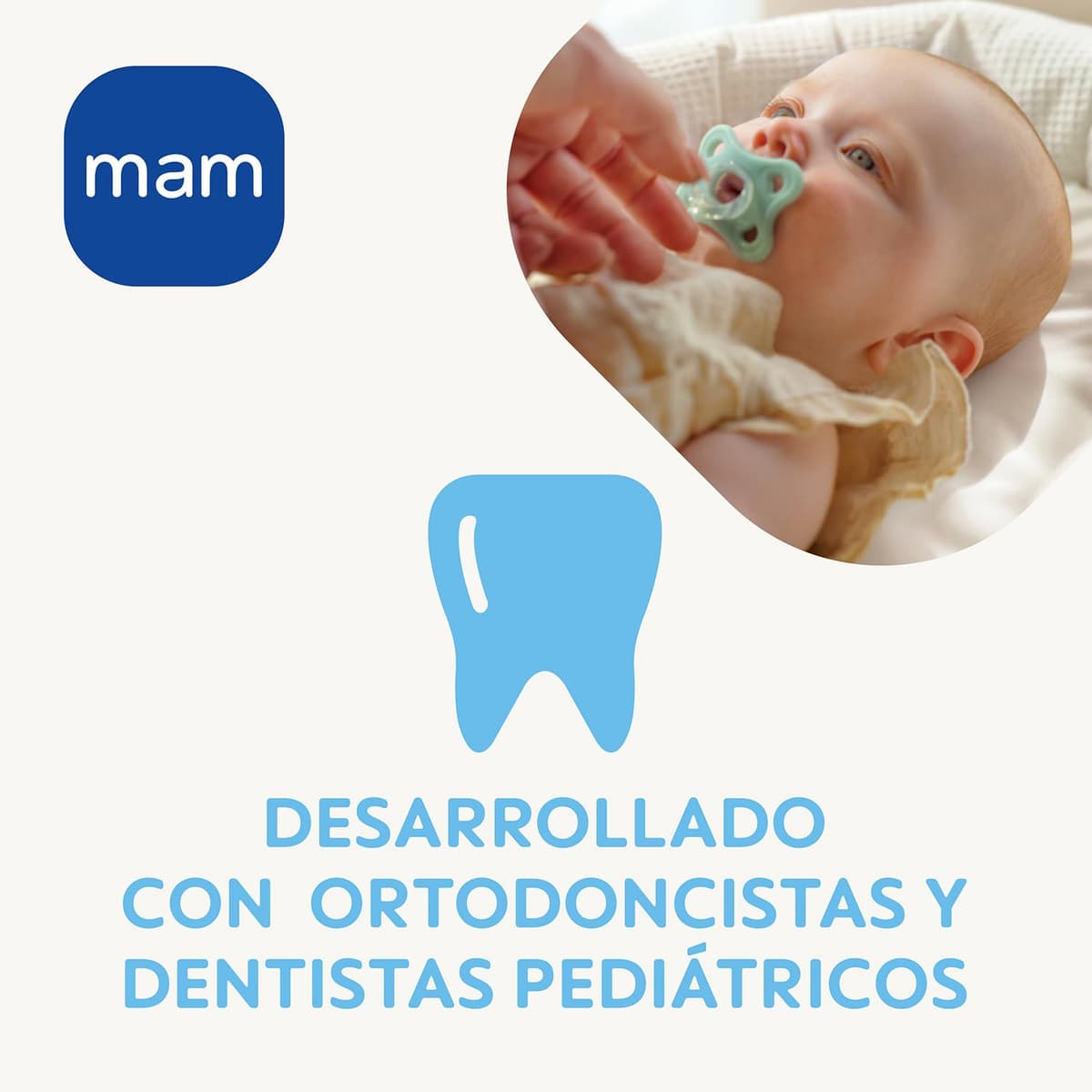 MAM Chupete Todo Silicona, 0-3 Meses, con Tetina Simétrica, Extra Pequeña y Cuello Delgado de Silicona Skin Soft Silicone de Fácil Aceptación, con Caja Autoesterilizadora, MAM Comfort, Rosa, 2uds — view 4