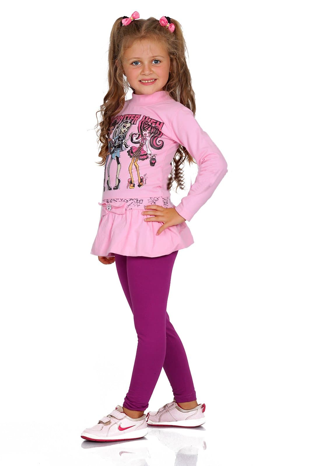 FUTURO FASHION Girls Children Full Length Plain Cotton Leggings Cycling Casual Wear Infant Trousers Leggings Solid Tights Pants for Kids — view 16