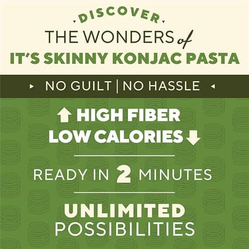 It’s Skinny Low Carb Pasta - Pre-cooked Spaghetti Pasta, Konjac Shirataki Noodles, Gluten Free Pasta, Vegan and Keto-Friendly (6-pack) — view 4