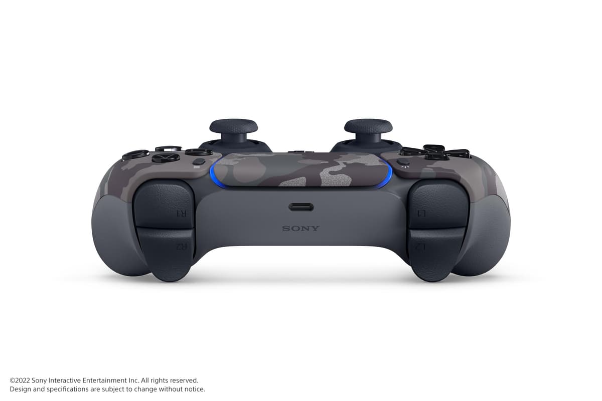 Sony Official PlayStation 5 - DualSense Wireless Controller - Gray Camouflage - US/LATAM (PS5) — view 4