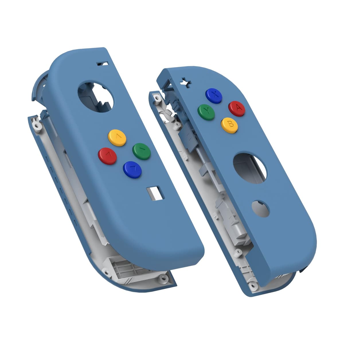 eXtremeRate Carcasa Joycon para Nintendo Switch & OLED Funda de Agarre Reemplazo Shell con Botones para Nintendo Switch Joycons OLED No Incluye Carcasa de Consola(Rojo Esmerilado) — view 25