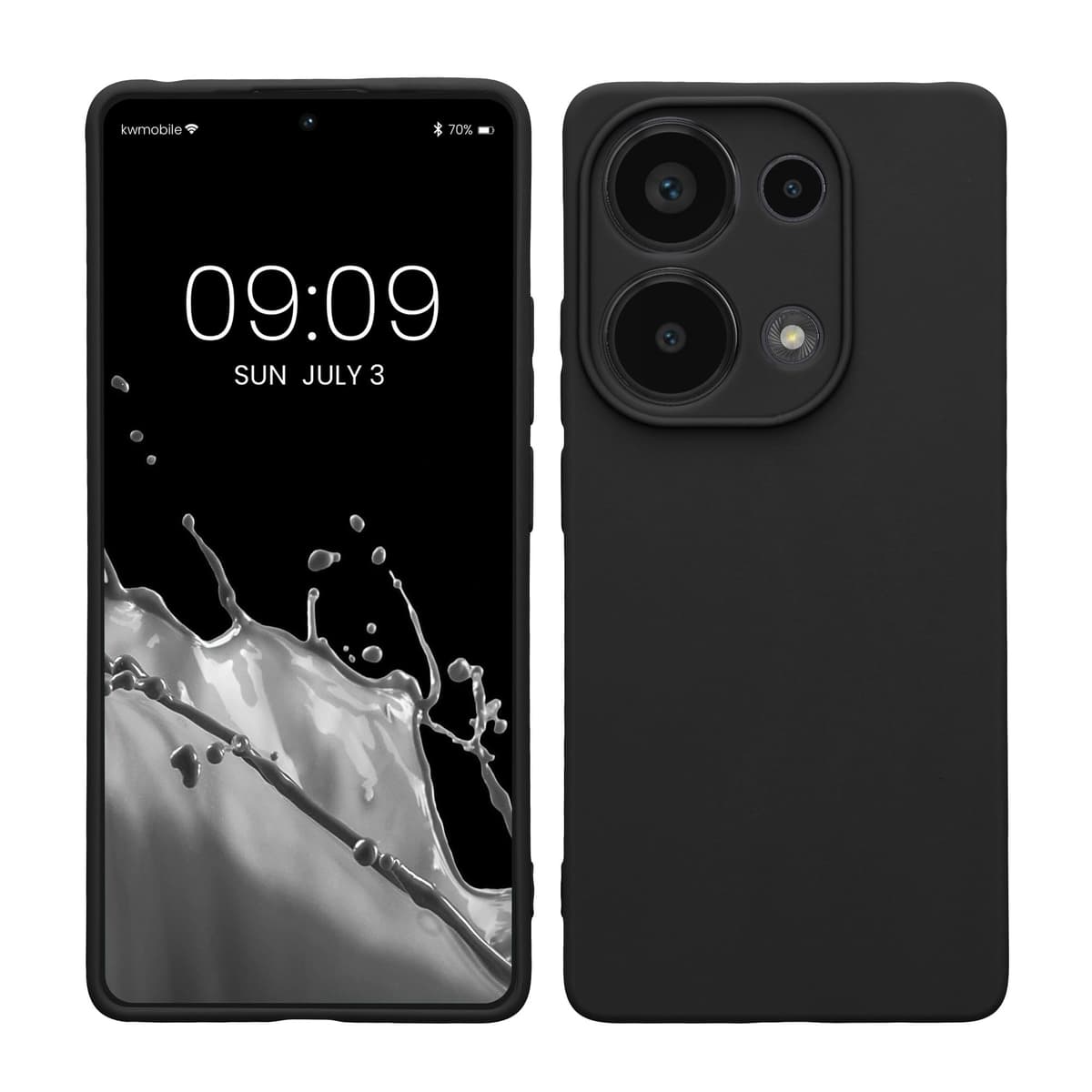 kwmobile Carcasa Compatible con Xiaomi Redmi Note 14 Pro 5G / Poco X7 Funda - Funda Ultrafina de TPU con Bordes elevados - Lavanda Metalizado — view 380