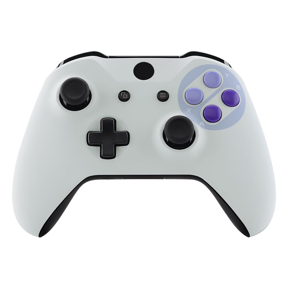 eXtremeRate Nubula Galaxy Faceplate Cover, Soft Touch Front Housing Shell Case, Comfortable Soft Grip Replacement Kit for Xbox One S & Xbox One X Controller — view 19