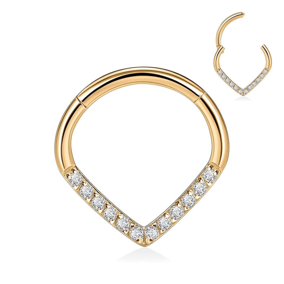 AROWRO 16G Septum & Daith Jewellery - 316L Surgical Steel Septum Rings, Daith Earrings, Nose Rings, Clicker, Rook, Helix, Lobe, Cartilage Piercing Jewellery