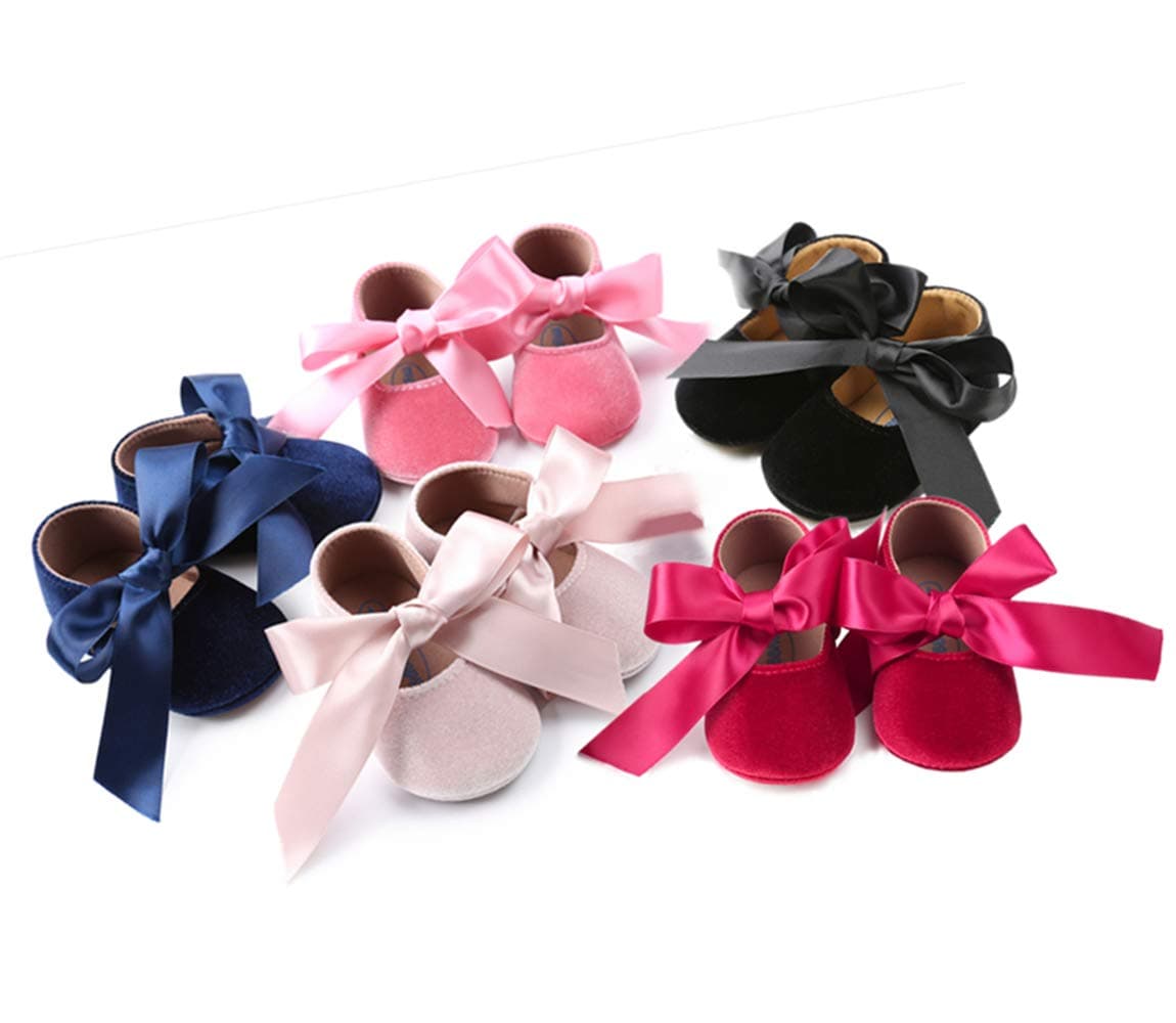 RVROVIC Baby Girl Moccasins Infant Princess Sparkly Premium Lightweight Soft Sole Prewalker Toddler Girls Shoes — view 2