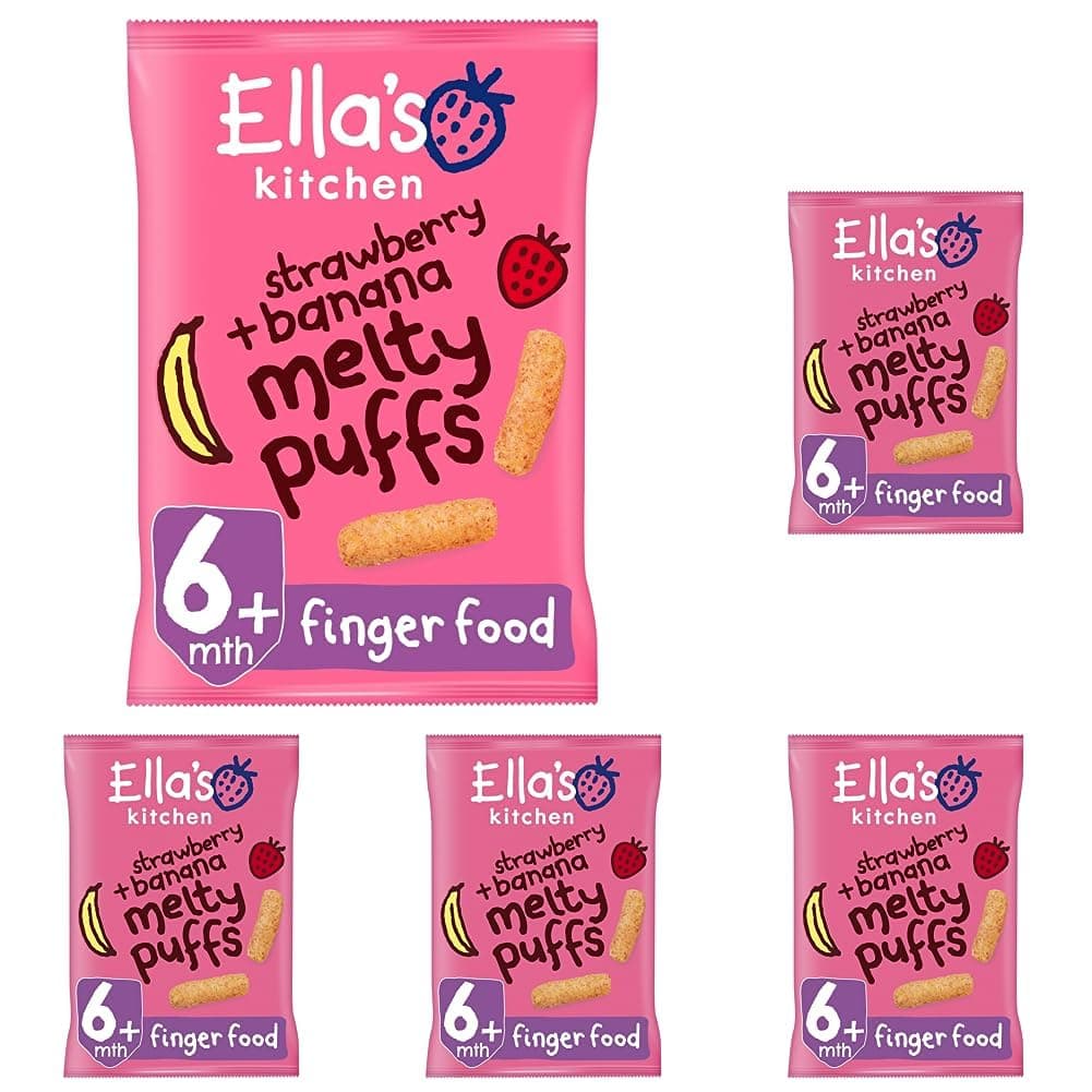 Ella's Kitchen Organic Strawberries and Bananas Puffs, 20g — view 2