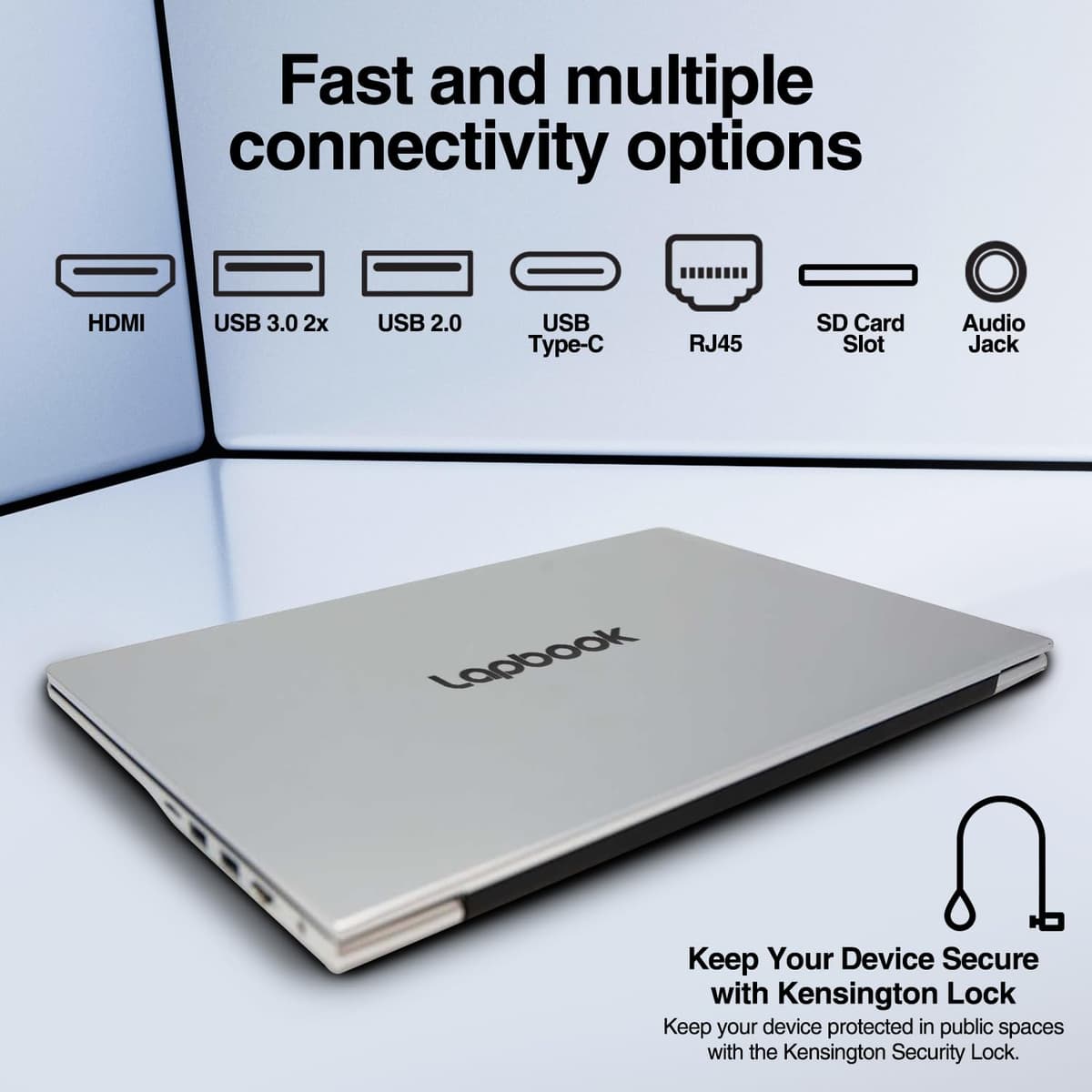 15.6" Full HD Laptop - 16GB RAM 512GB M.2 SSD, Windows 11 Home, Dual-Band WiFi, Integrated Webcam - S15 N6 Quad-Core, 15 Inch Lightweight Laptop — view 5
