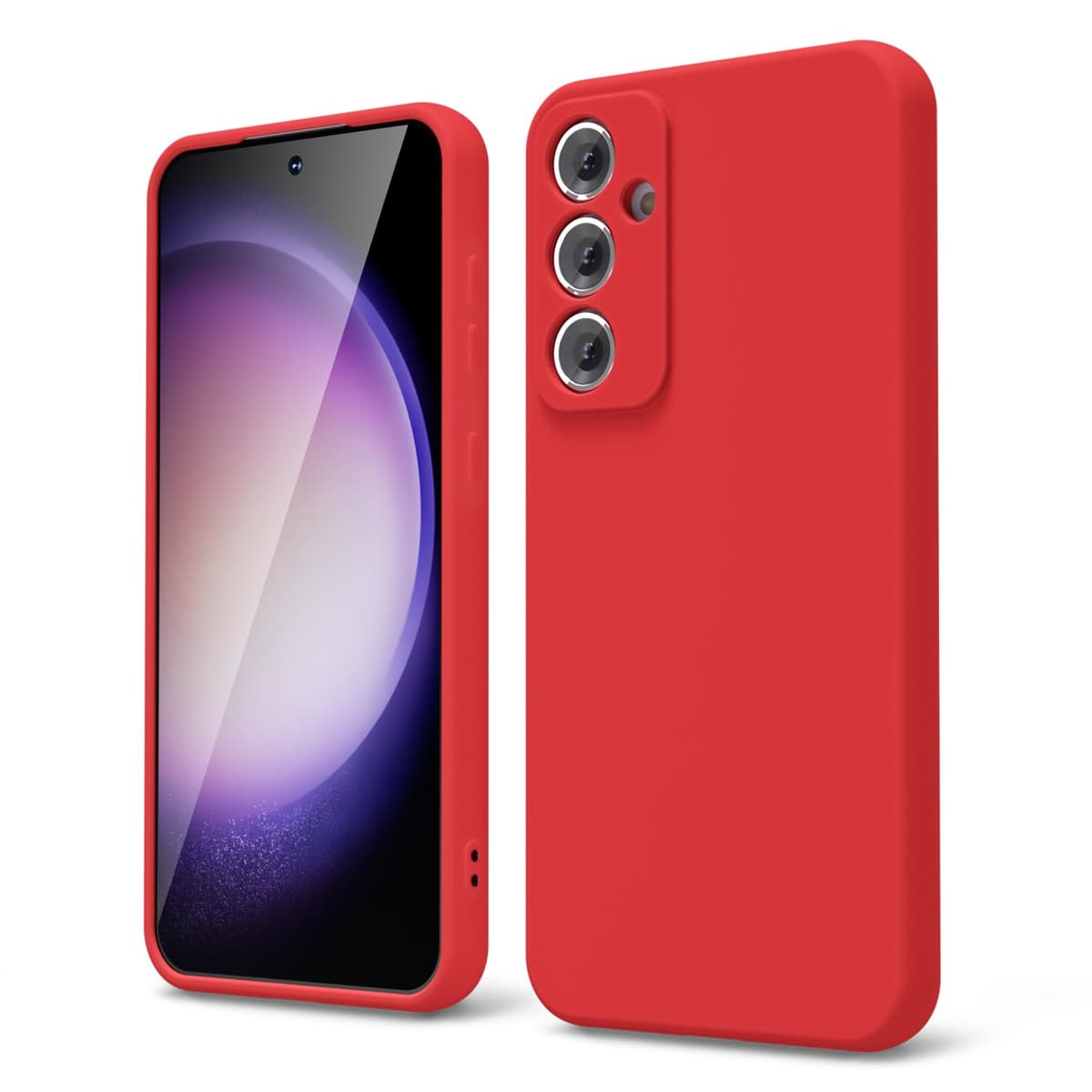 oakxco for Samsung Galaxy S23 Phone Case Liquid Silicone,Cute Thin Slim Soft Rubber TPU Plain Smooth Gel Cover for Women Girl Aesthetic Design, Matte Solid Protective & Shockproof, Burgundy Plum Wine — view 332