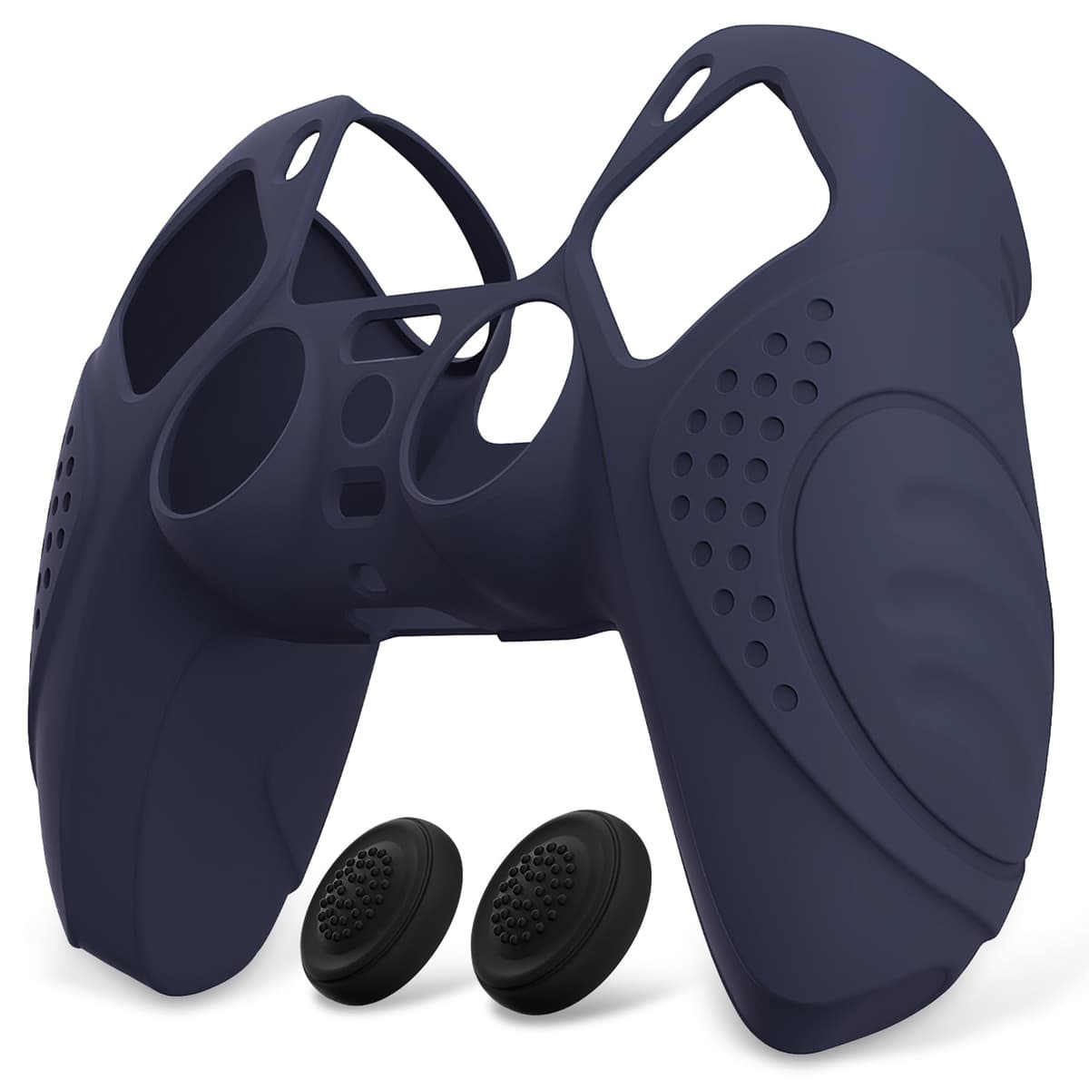 eXtremeRate PlayVital Funda de Silicona para ps5 - Carcasa Protectora Suave y Antideslizante con 2 Tapas de Joystick, Compatible con DualSense, Accesorio para ps5 (Edición Guardian-Malva Violeta) — view 18