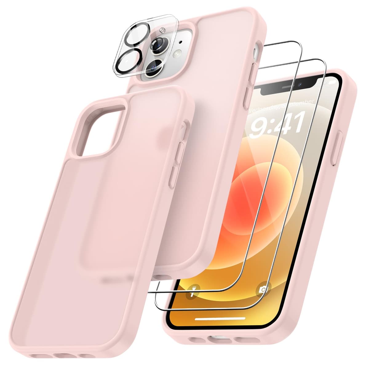 FLLAO 4 en 1 Funda para iPhone 15 con 2 Protector Pantalla y 1 Protector Lente Cámara, [Almohadilla de Aire integrada] Antigolpes Antiarañazos Carcasa 6,1 Pulgadas, Transparente — view 14