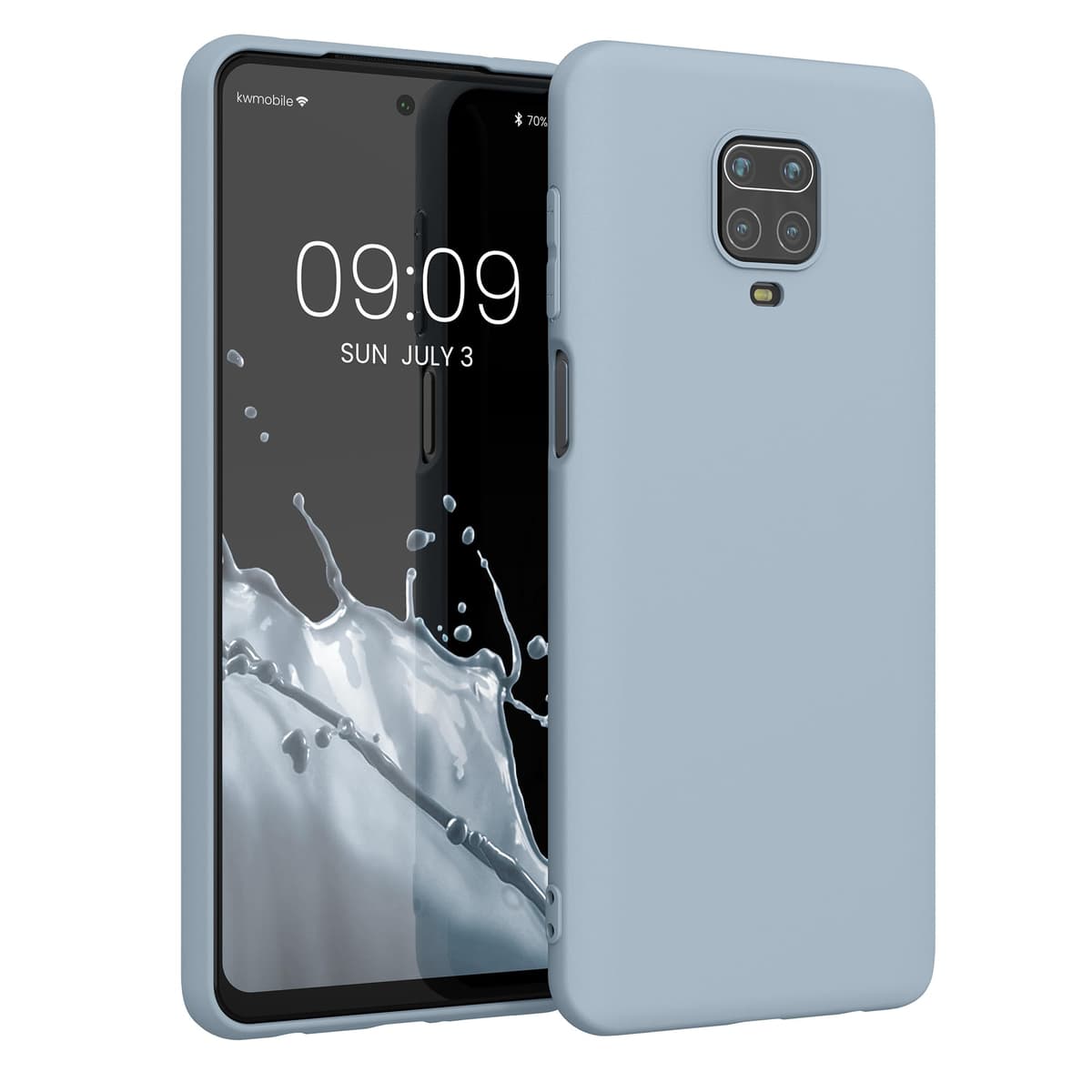 kwmobile Carcasa Compatible con Xiaomi Redmi Note 14 Pro 5G / Poco X7 Funda - Funda Ultrafina de TPU con Bordes elevados - Lavanda Metalizado — view 402