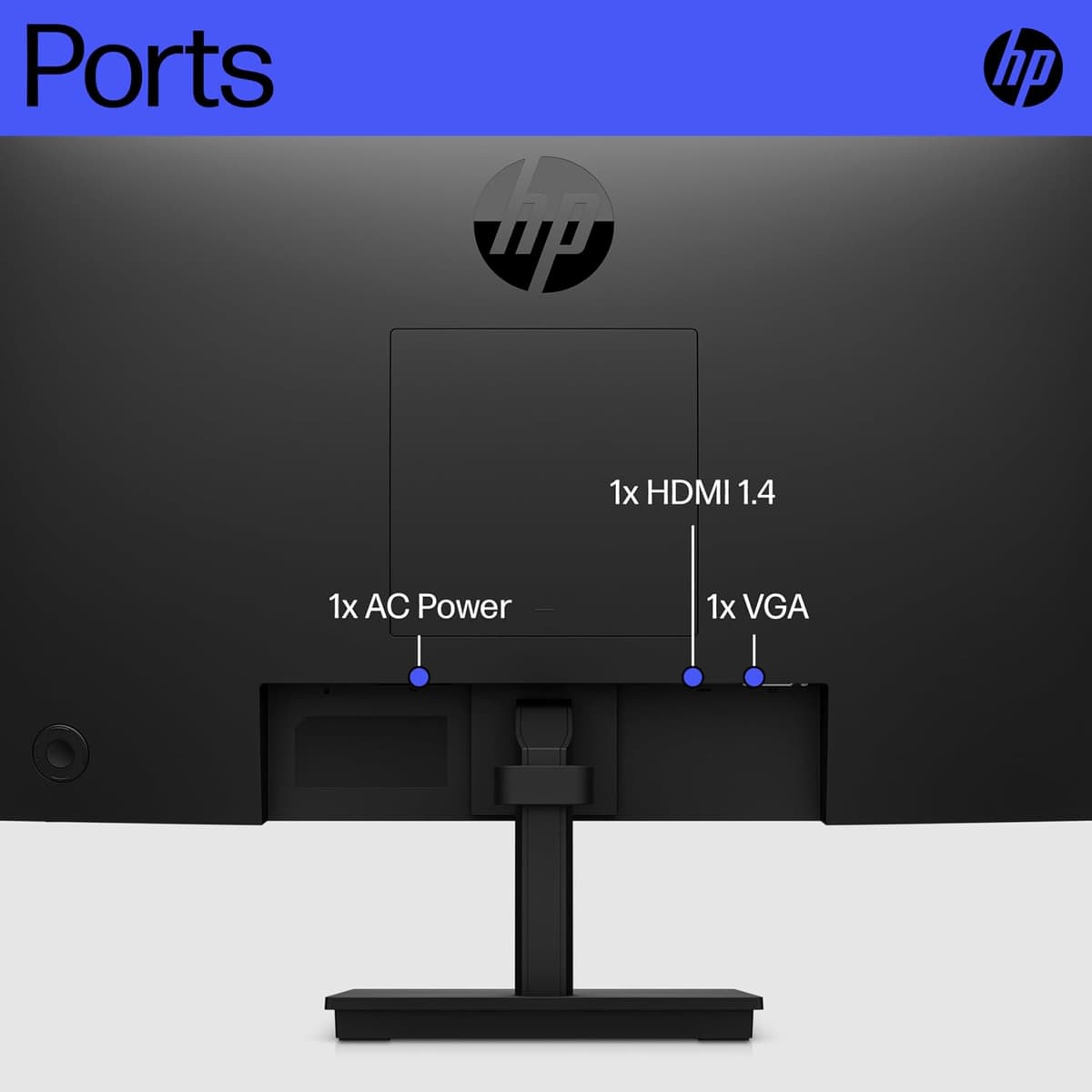 HP 21.4 5 inch Inch FHD Monitor | Full HD VA LCD Display |75hz Refresh Rate |200 Nits Brightness |3000:1 Contrast Ratio | AMD — view 7
