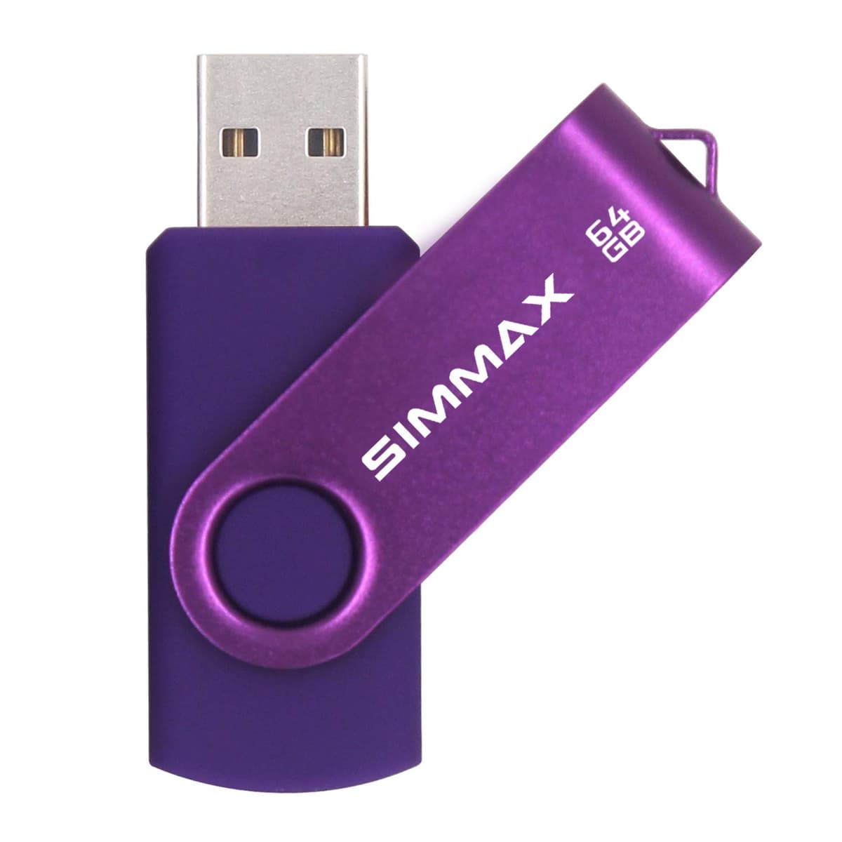 SIMMAX 32GB Memory Stick USB 2.0 Flash Drives Swivel Thumb Drive Pen Drive (32GB Purple) — view 10