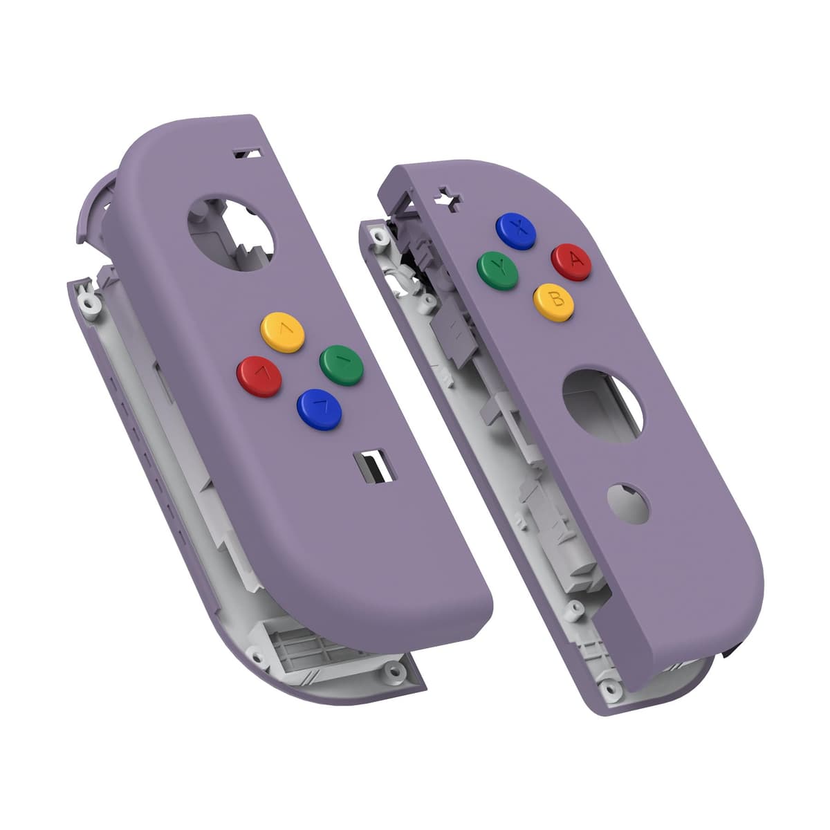 eXtremeRate Carcasa Joycon para Nintendo Switch & OLED Funda de Agarre Reemplazo Shell con Botones para Nintendo Switch Joycons OLED No Incluye Carcasa de Consola(Rojo Esmerilado) — view 20