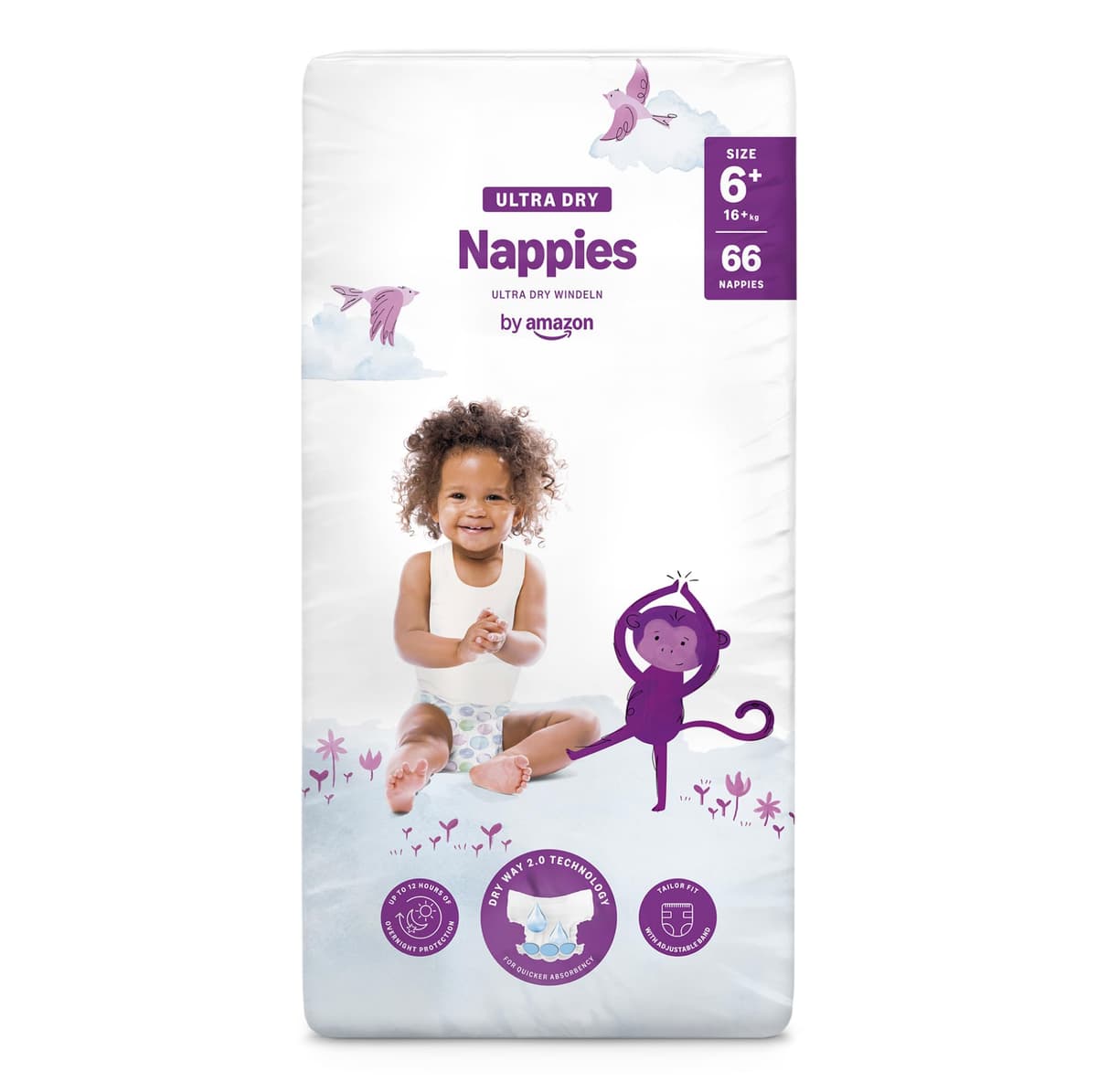 By Amazon - 70 Ultra Dry Nappies - Size 6 (15+ kg) (Previously a Mama Bear Brand, Same Product) — view 12