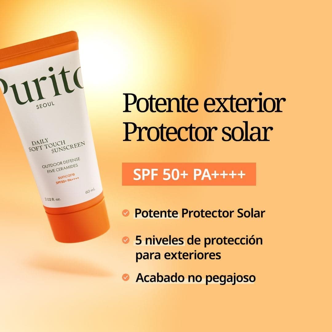 PURITO SEOUL Protector Solar Diario de Tacto Suave, SPF50+ PA++++, Ceramidas, No Blanquea, Protección UVA & UVB Resistente al Agua, K-Beauty — view 2