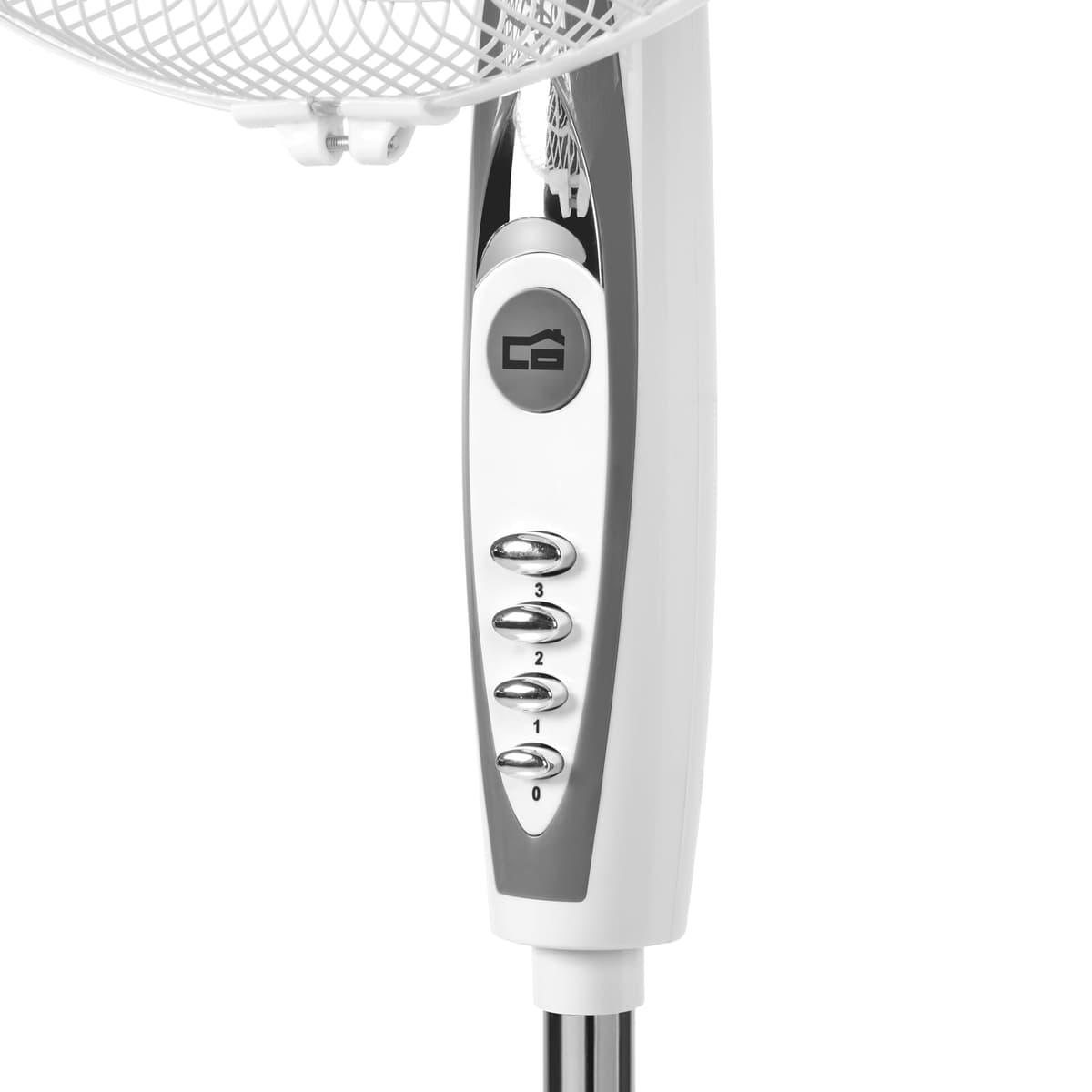 Orbegozo SF 0147, Ventilador de pie, 50 W, 3 velocidades de ventilación, oscilante, altura regulable, silencioso, rejilla de seguridad, tamaño de aspas 40 cm, color blanco — view 3
