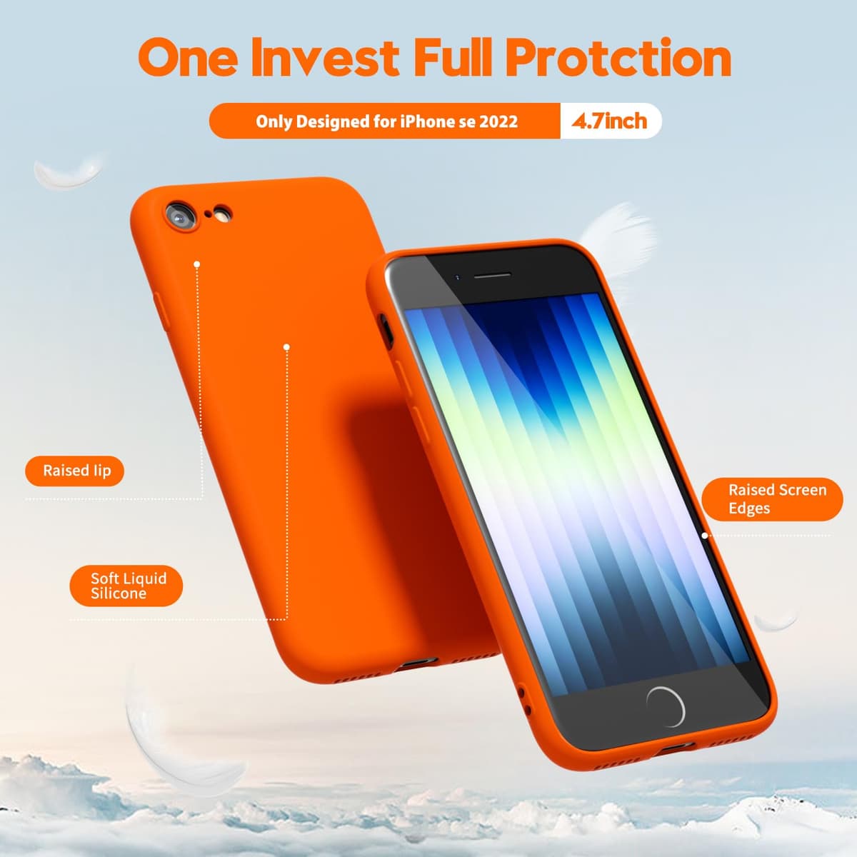 oakxco for iPhone 17 Pro Max Phone Case Liquid Silicone, Cute Thin Slim Grip Soft Rubber Gel for Women Men, Smooth Matte TPU Plain Solid Color Girly Simple Case with Camera Cover, Light Pink — view 46
