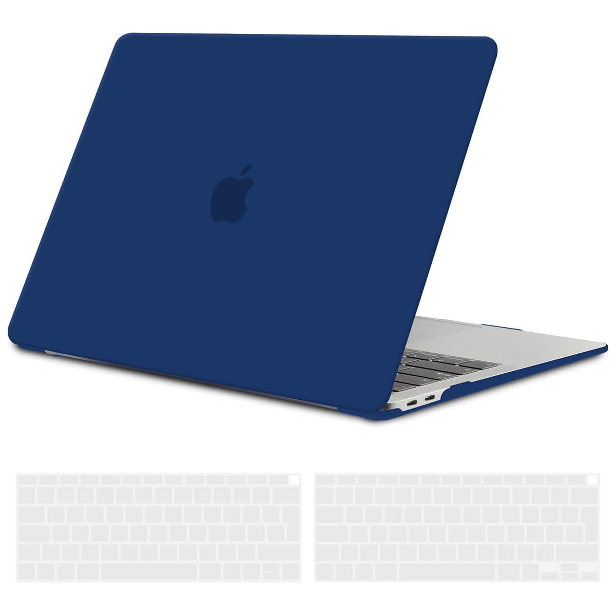 TECOOL Case compatible with MacBook Air M1 & MacBook Air 13 inch Retina 2020 2019 2018 (A2337 A2179 A1932), Plastic Snap On Hard Shell Cover & UK EU Keyboard Protector, Crystal Clear (Glossy) — view 49