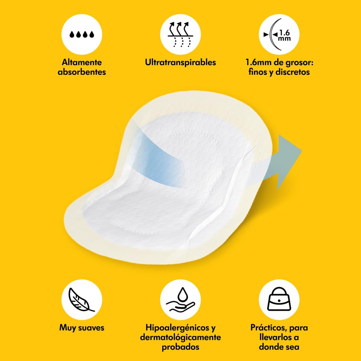 Medela discos absorbentes respirables para la lactancia, diseño discreto para un uso cómodo, paquete de 200 — view 3