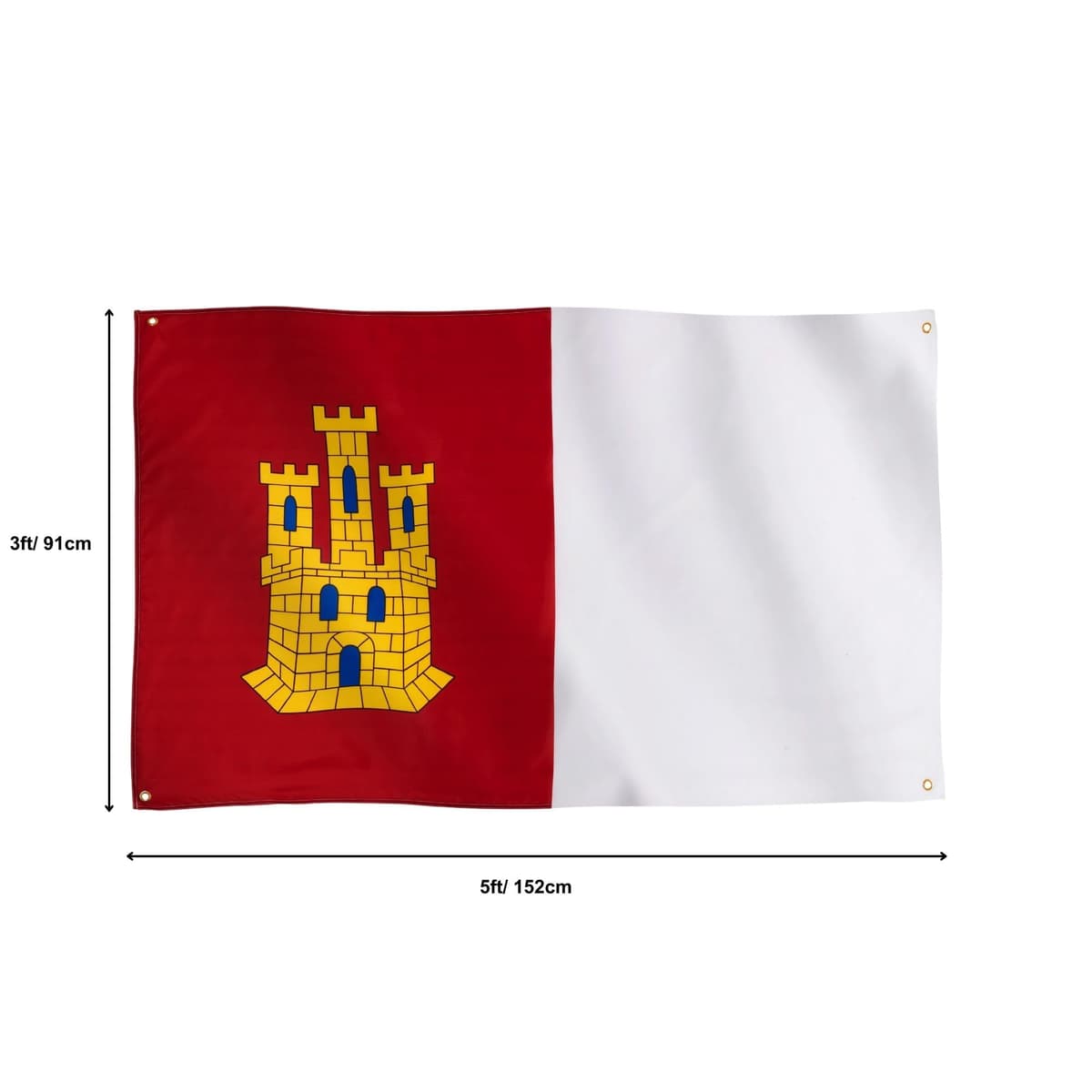 Runesol Cornwall Flag - 91x152cm, 3ft x 5ft, Cornish Flag, 4 Grommets, Eyelet in Every Corner, Premium Quality, Inside & Outside Use, Vivid Colours — view 357