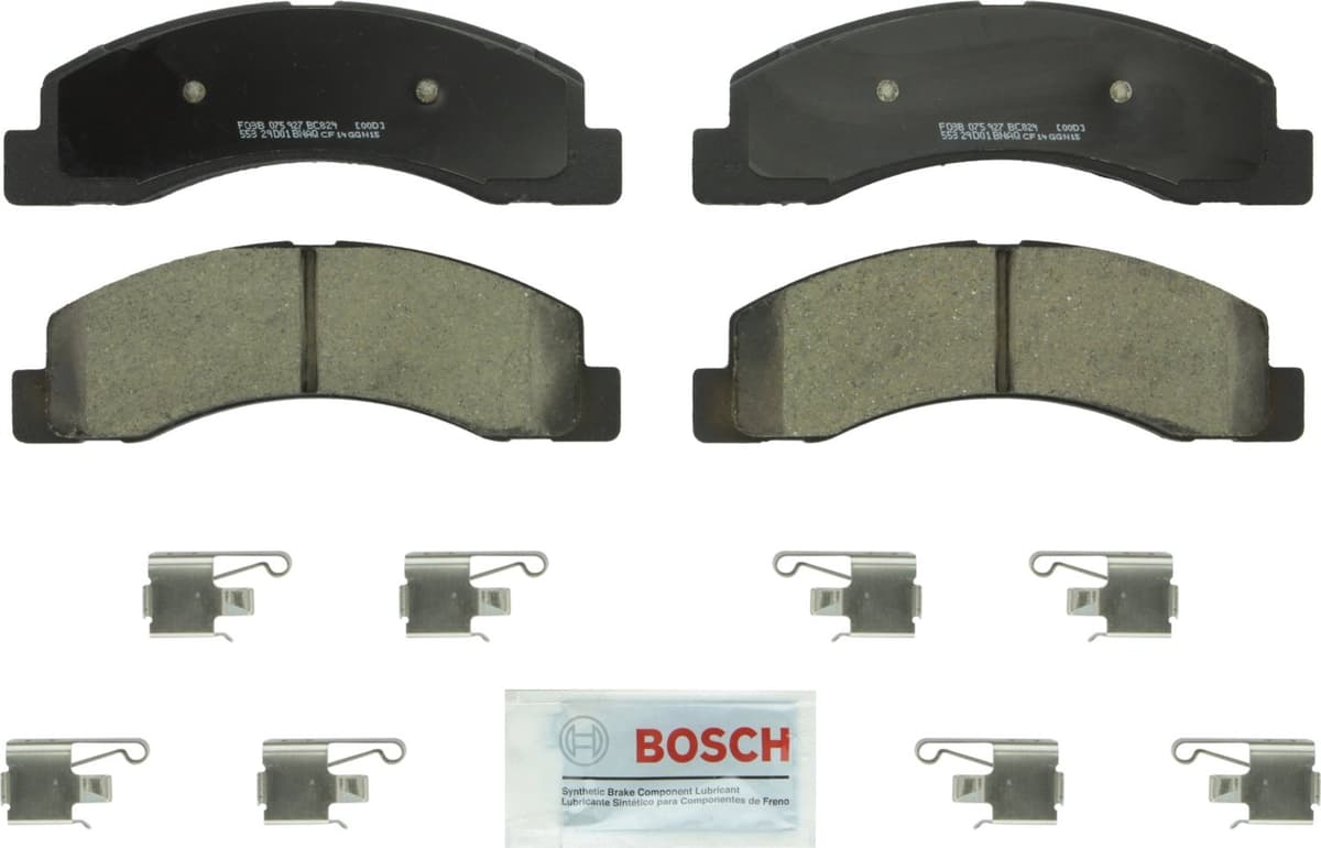 Bosch BC914 QuietCast Premium Ceramic Disc Brake Pad Set For: Acura ILX; Honda Accord, Civic, CR-V, Element, Fit, Front — view 334