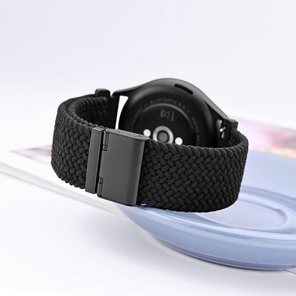 WOCCI Tejido Correas Reloj de Nailon para Hombre y Mujer, Hebilla Ajustable, Liberación Rápida, Trenzado Bandas Deportivas de Repuesto 18mm 19mm 20mm 21mm 22mm — view 2