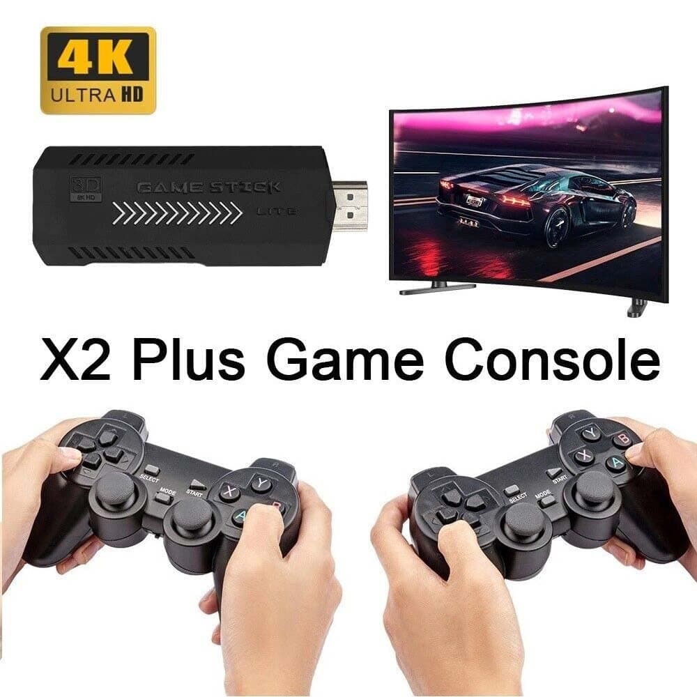 X2 Plus Retro Games Console - Double Wireless Controller, 40000+ Games — view 6