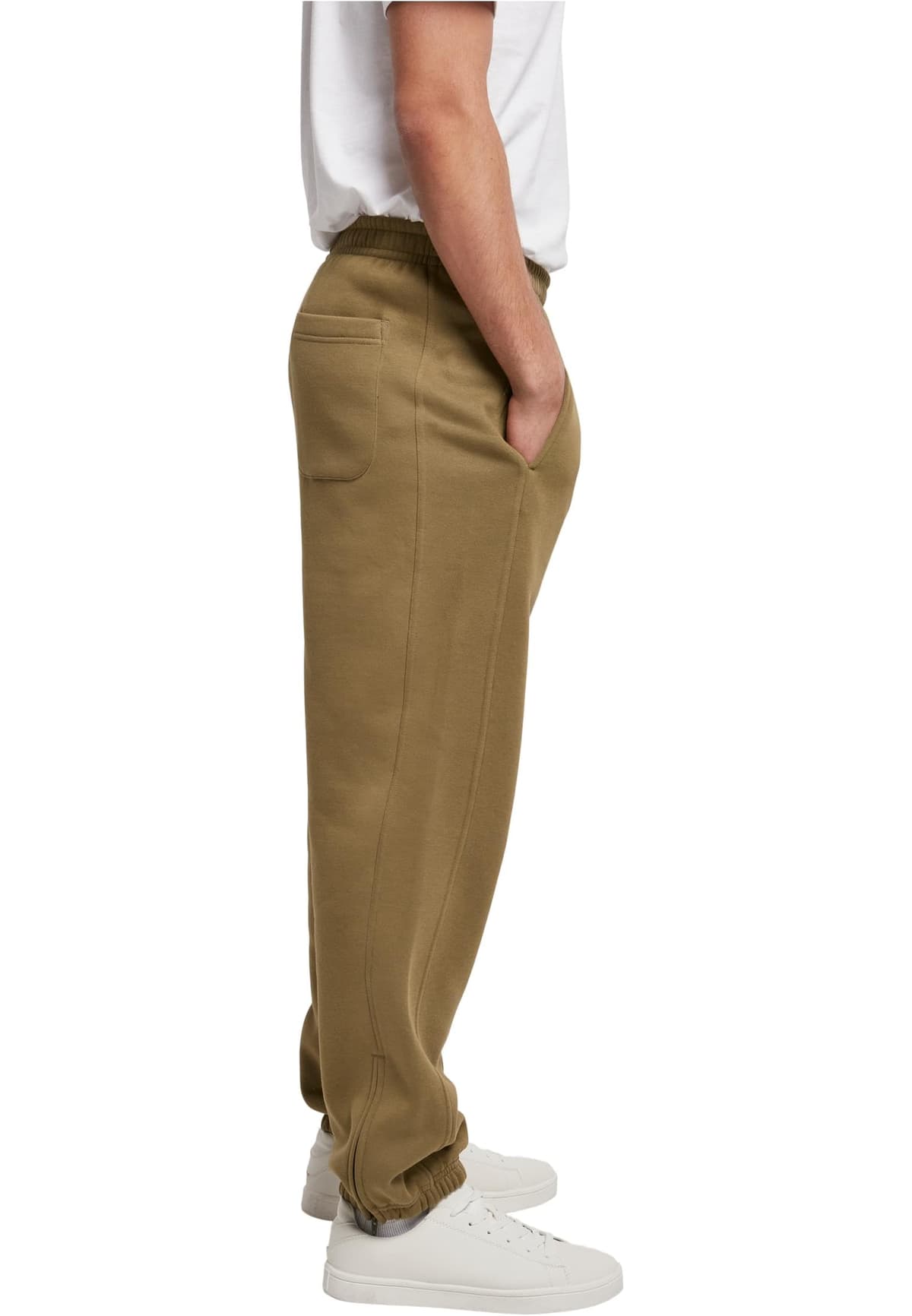 Urban Classics Pantalones de Gimnasia Hombre Pantalones de Deporte Negro Suelto — view 2