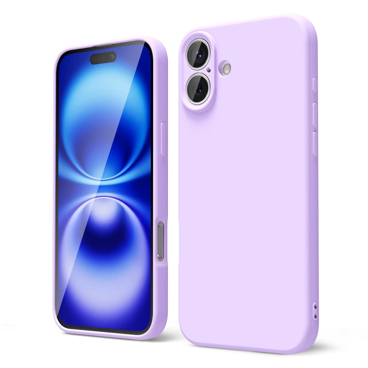 oakxco for iPhone 17 Pro Max Phone Case Liquid Silicone, Cute Thin Slim Grip Soft Rubber Gel for Women Men, Smooth Matte TPU Plain Solid Color Girly Simple Case with Camera Cover, Light Pink — view 1372