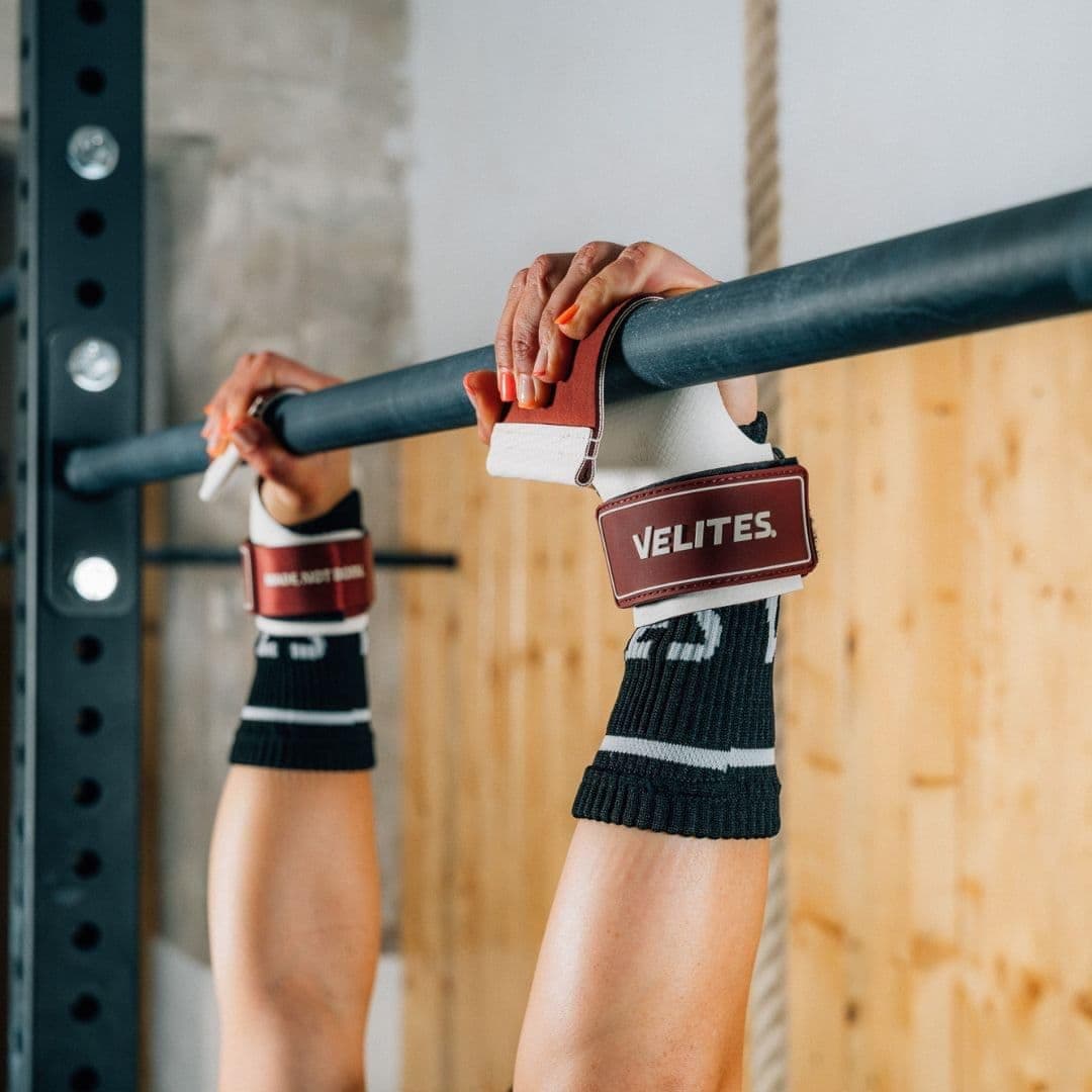 Velites - Calleras Quad Ultra Oficiales de Crossfit® Games - Sin Magnesio y Barras Lisas - Muñequeras y Bolsa de Transporte Incluidas - Dominadas, Muscle Ups y Toes to Bar — view 4