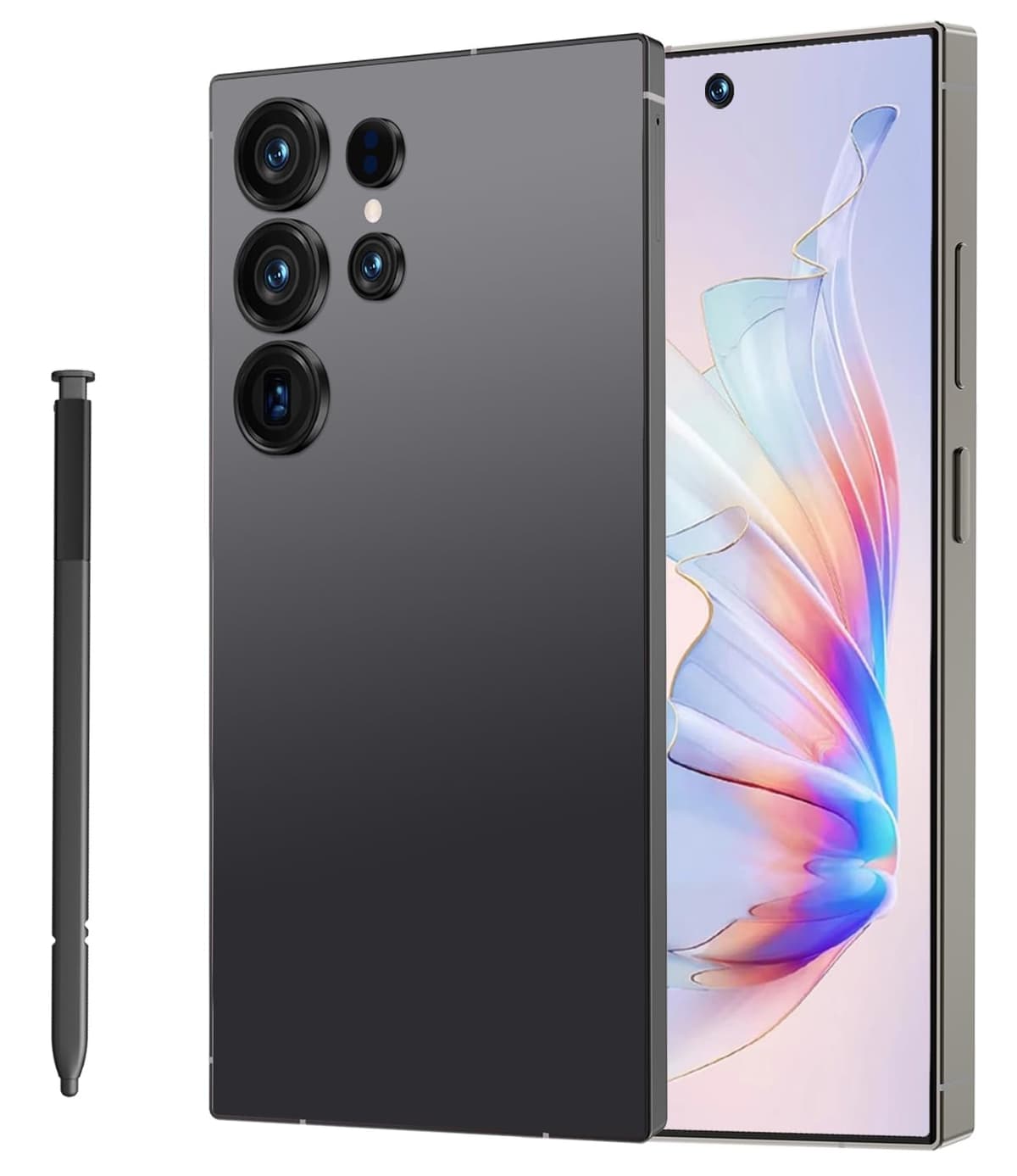 Liibao I26 Ultra Unlocked Cell Phone,12+512GB 5G Unlocked Phone, 6.99" HD Screen Smartphone Built in Pen Android 14 Battery 7000mAh, Dual SIM/Face ID/Fingerprint Lock/GPS (Black)