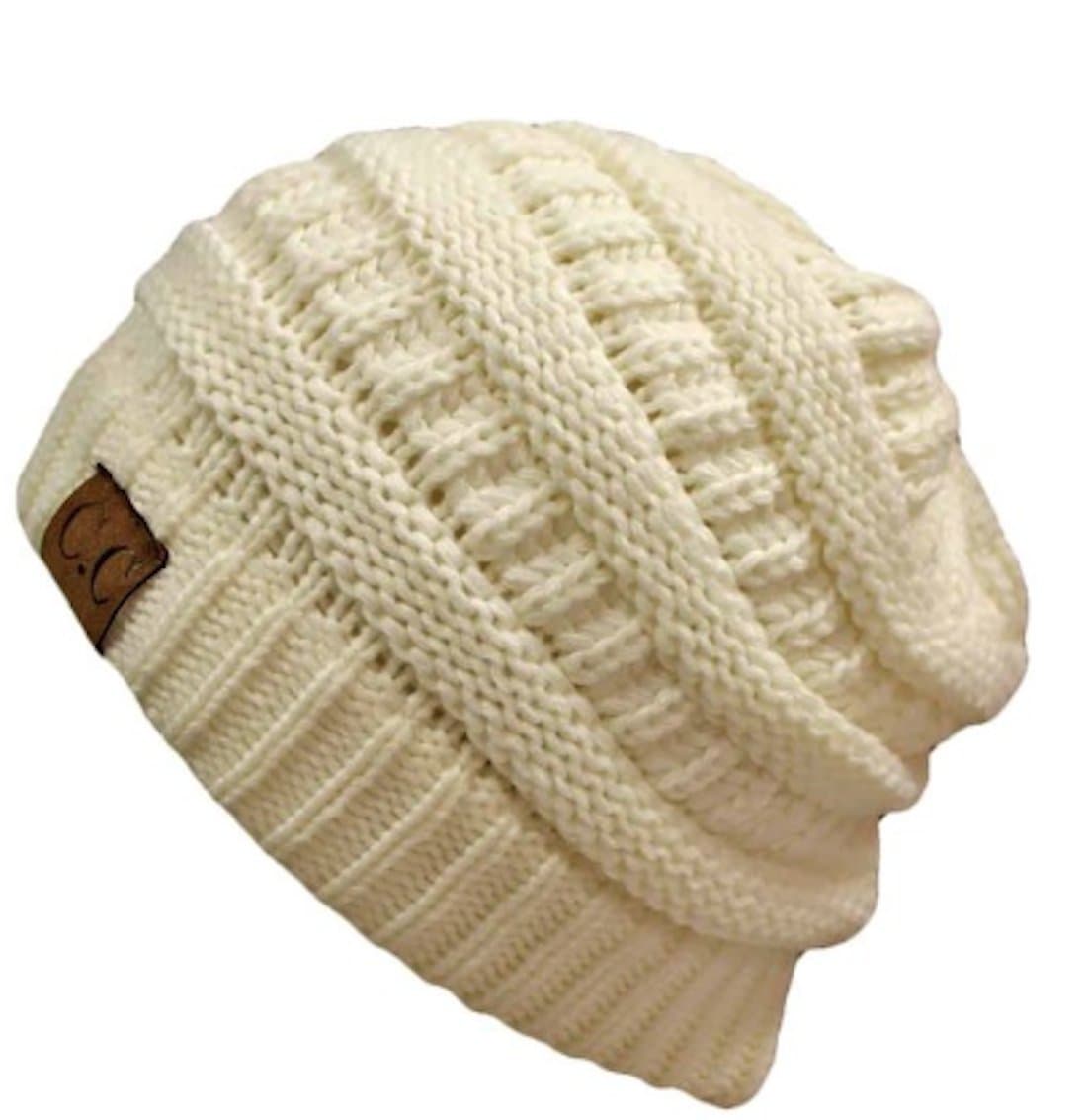 Warm Chunky Soft Stretch Cable Knit Beanie Skully — view 141