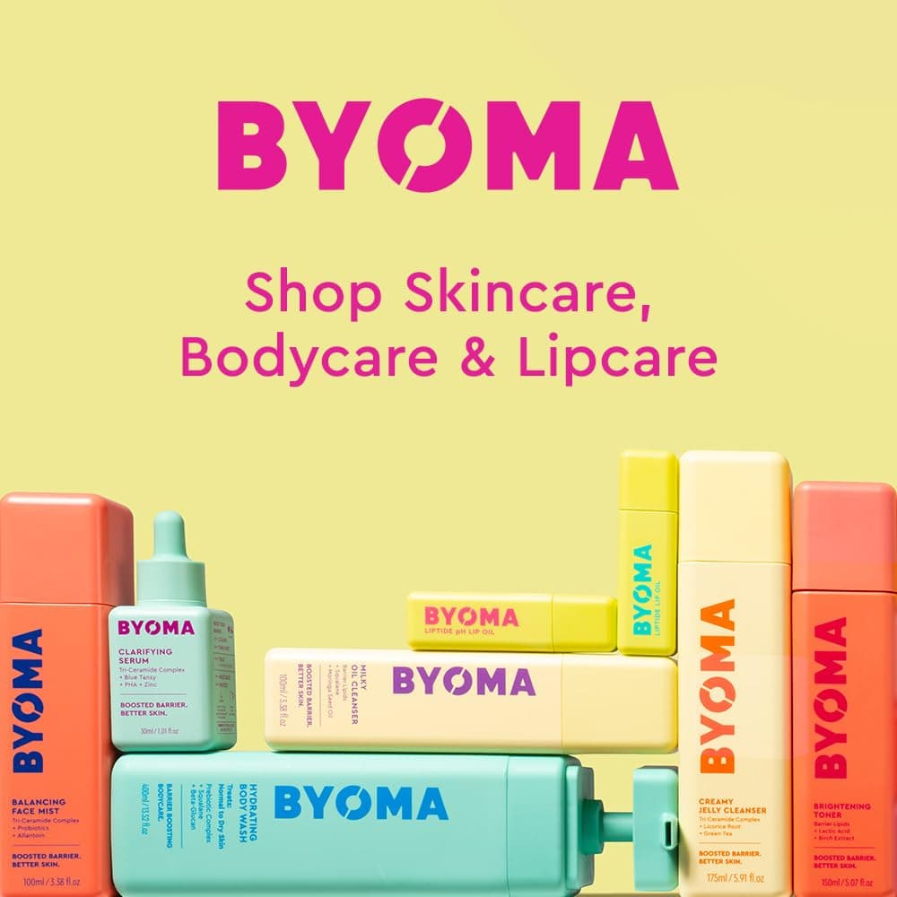 BYOMA Universal Skincare Heroes (5-Piece Kit) - Skincare Gift Set with Jelly Cleanser, Milky Toner, Hydrating Serum, Gel Cream & SPF 50 - Skin Barrier Repair Gift Set with Makeup Bag — view 10