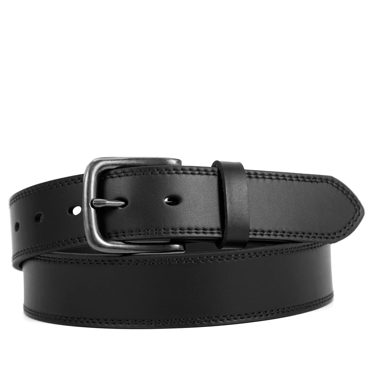 Vatan Men's Genuine Leather Casual Every Day Jeans Belts, Handmade Men Leather Belt with Gift Box — view 3
