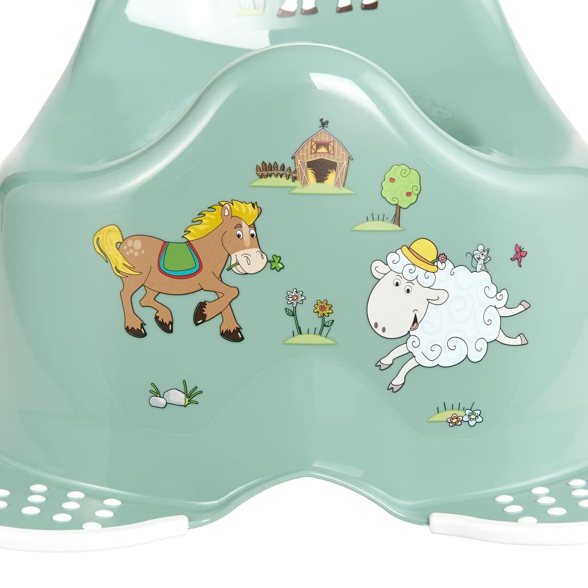 keeeper Orinal infantil Funny Farm, De 18 meses a 3 años aprox, Antideslizante, Adam, Verde Nordic — view 4