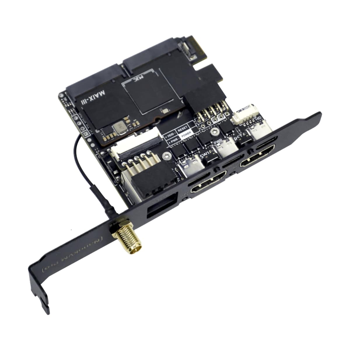 Sipeed NanoKVM Pro Nano 4K KVM Over IP, 2 x A53 CPU 1GB LPDDR4X 32GB eMMC, 1000M Ethernet POE WiFi 6, for Remote Server Maintenance ATX Power Control Batch Management (ATX, ETH POE WiFi, None LED)