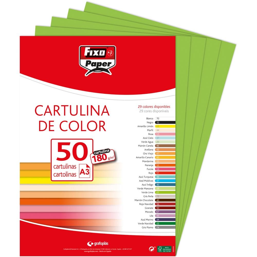 Fixo Paper 11110470 - Pack de 100 – Cartulina blanca A4, 180g — view 108