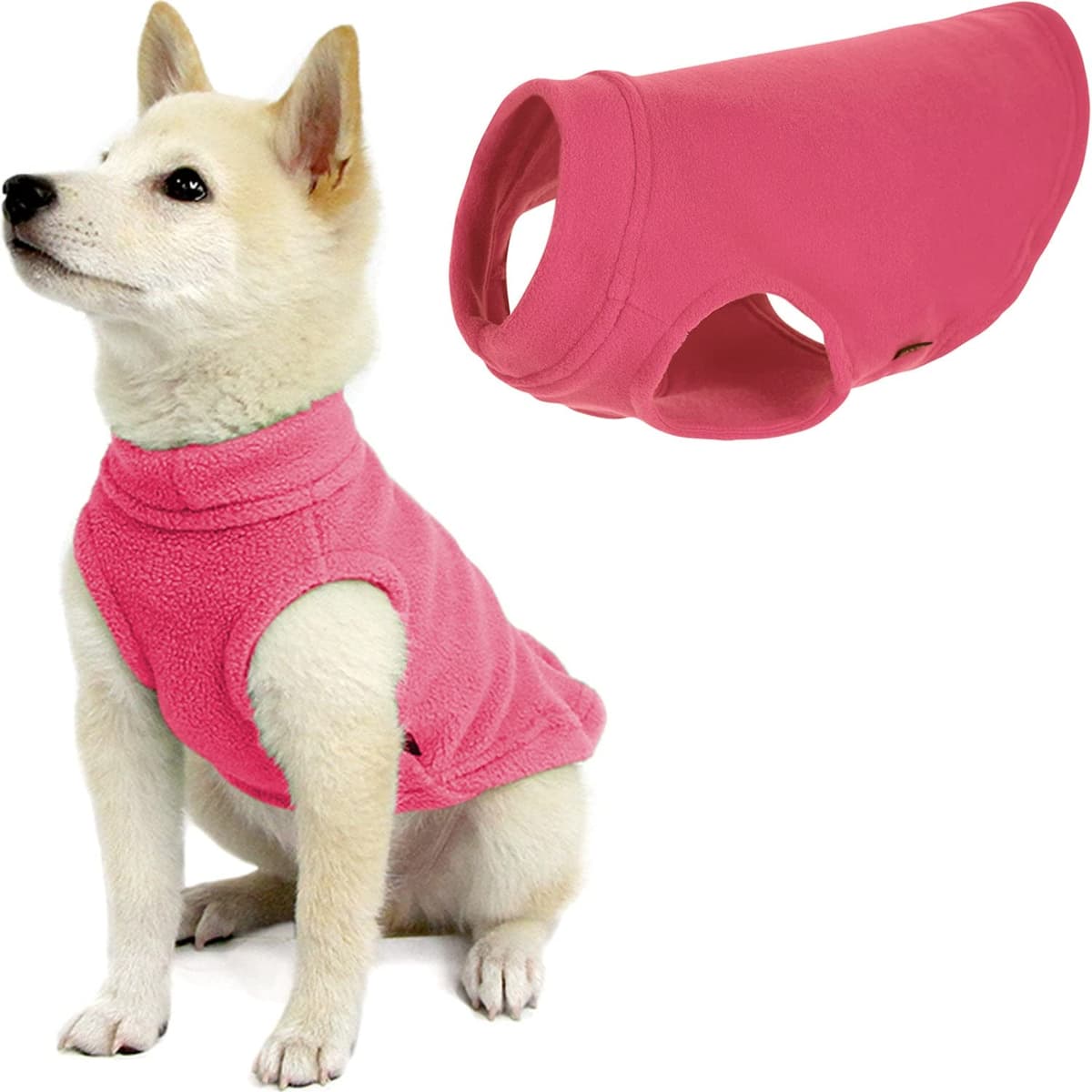 Gooby Stretch Fleece Pull Over Cold Weather Dog Vest, 2X-Large, Black — view 35