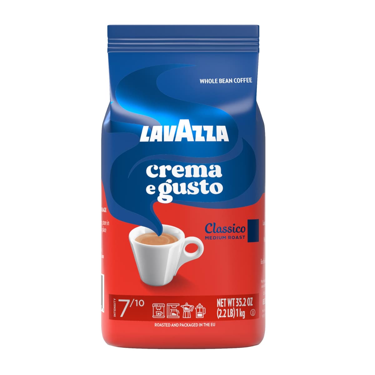 Lavazza, Qualità Rossa, Coffee Beans, Arabica and Robusta, Intensity 5/10, Medium Roasting, 1 Kg — view 23