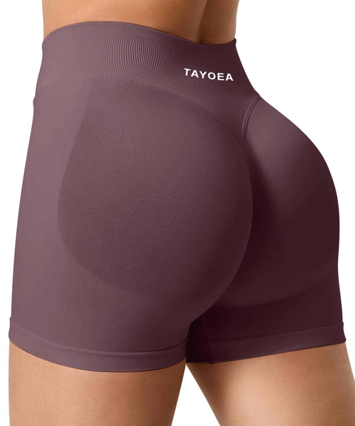 TAYOEA Pantalones Cortos Ciclismo Deportivos para Mujer Mallas Correr Cintura Alta Gimnasio Fitness Yoga Medias Push Up Booty Butt Scrunch Opaco Sin Costuras — view 2